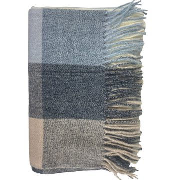 Taschen4life Schal großer Damen Schal mit Fransen, modernes Karomuster, tolle Farbkombination, Herbst/Winter Accessoires
