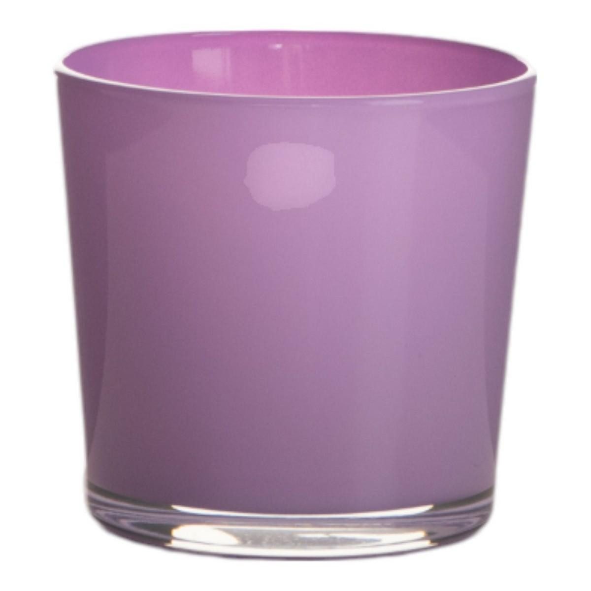 INNA-Glas Blumentopf Pflanzgefäß ALENA, flieder, 19cm, Ø19cm