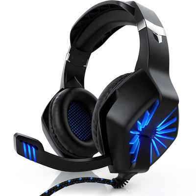 CSL Gaming-Headset (GHS-102 USB Kopfhörer mit Mikrofon für Windows/Mac/Linux /PS4/PS4 Pro)