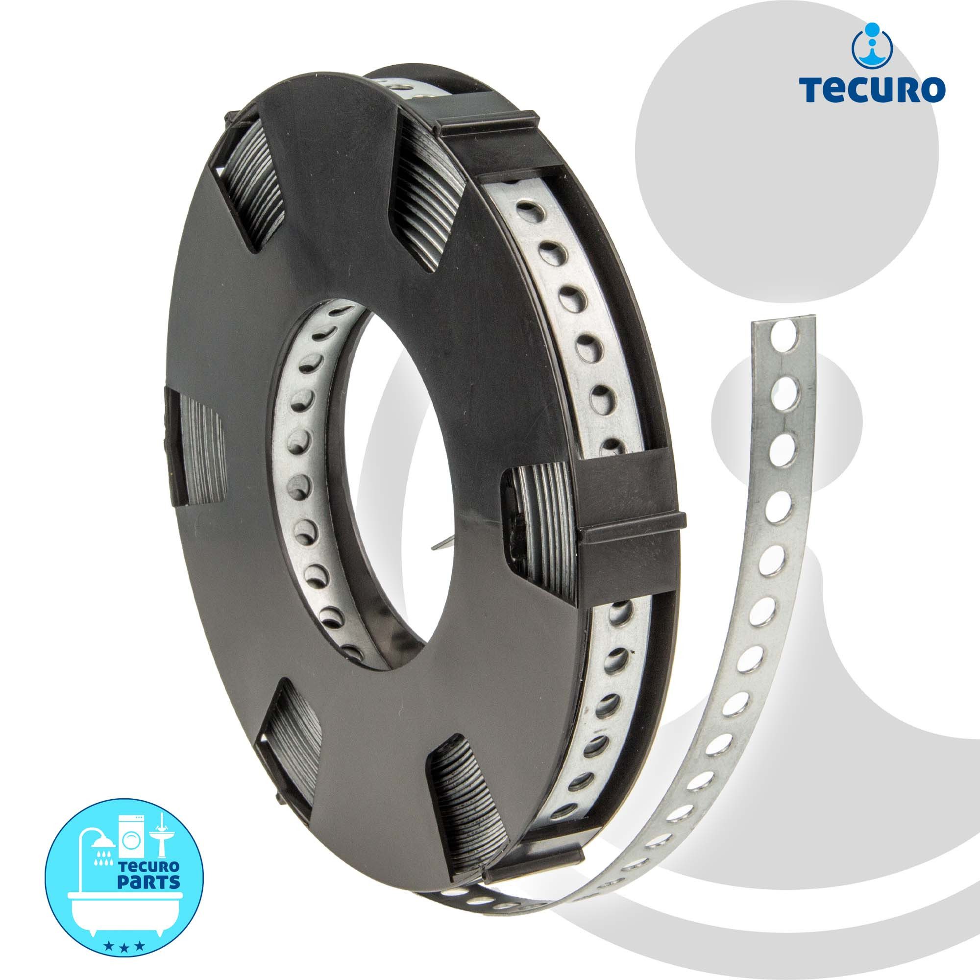 tecuro Lochband Lochband Montageband 10 m Rolle verschiedene Ausführungen
