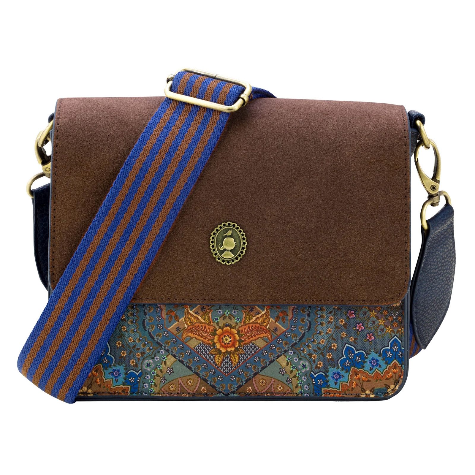 PiP Studio Schultertasche Fenna Cross Body Flap Small, mit Markenpatch auf der Vorderseite