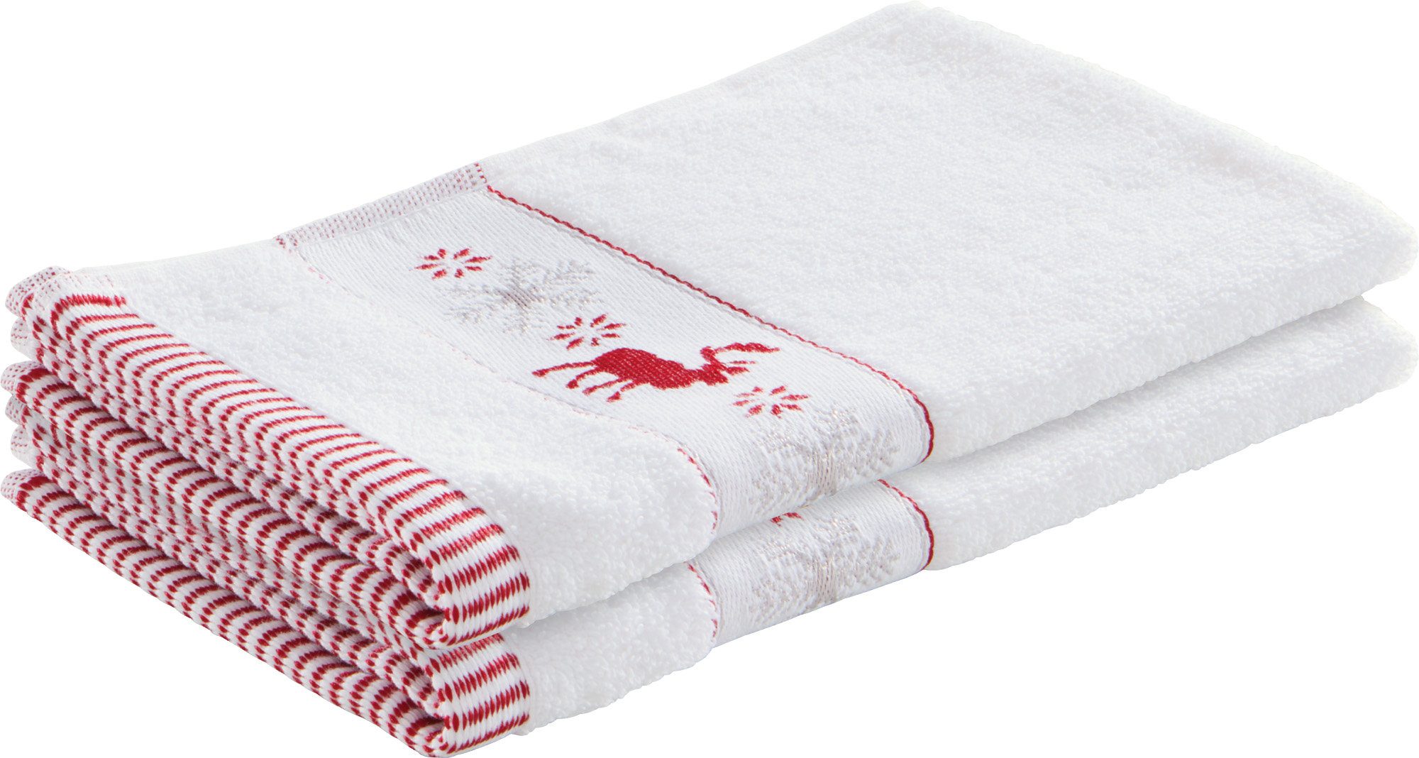 Erwin Müller Gästehandtuch Gästetuch 2er-Pack, Frottier, Walk-Frottier Moti günstig online kaufen