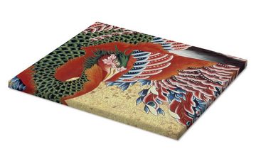 Posterlounge Leinwandbild Katsushika Hokusai, Phoenix (Detail), Wohnzimmer Malerei