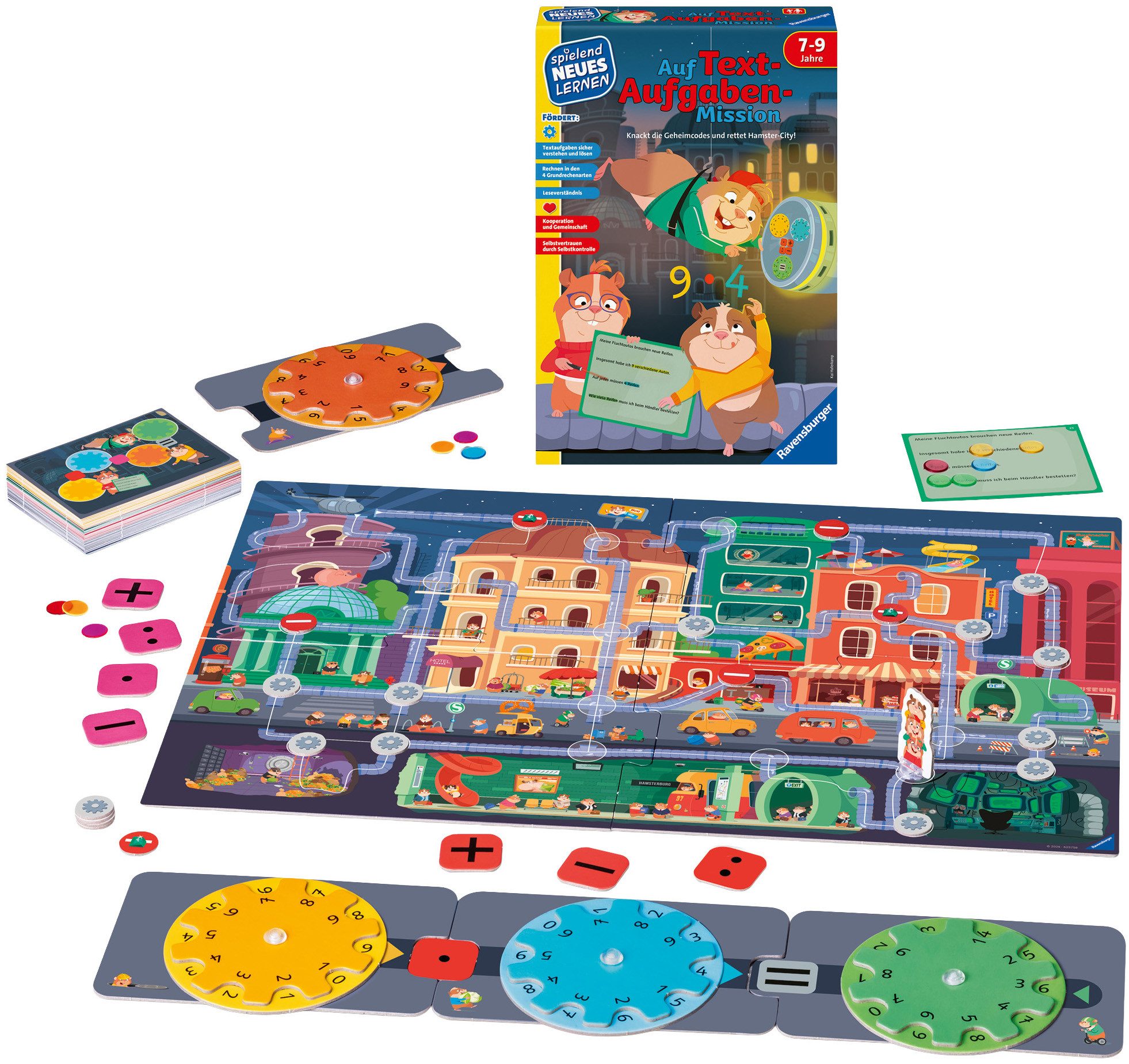 Ravensburger Spiel Auf Textaufgaben-Mission, Lernspiel, Made in Europe
