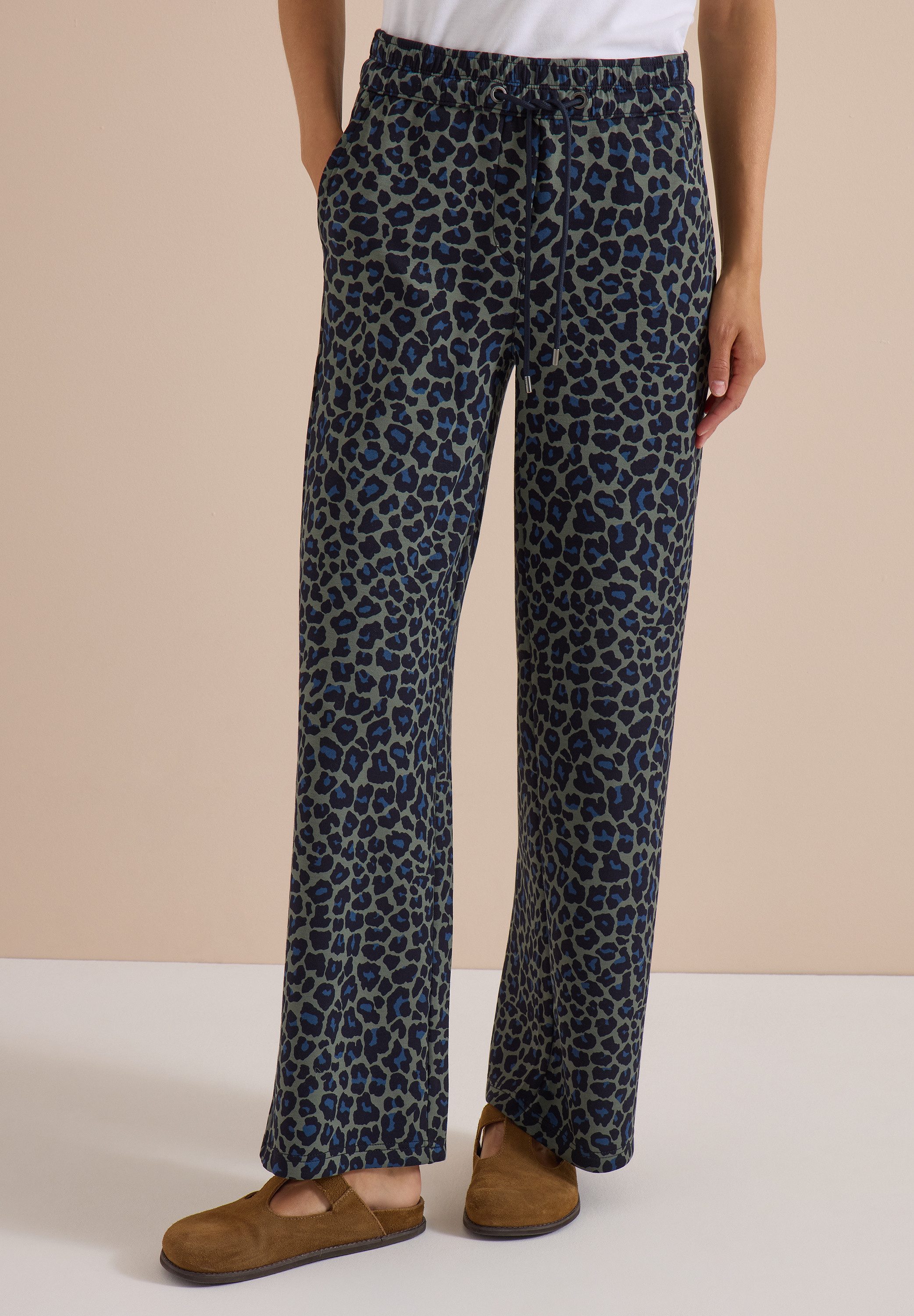 CECIL Stoffhose softer Materialmix