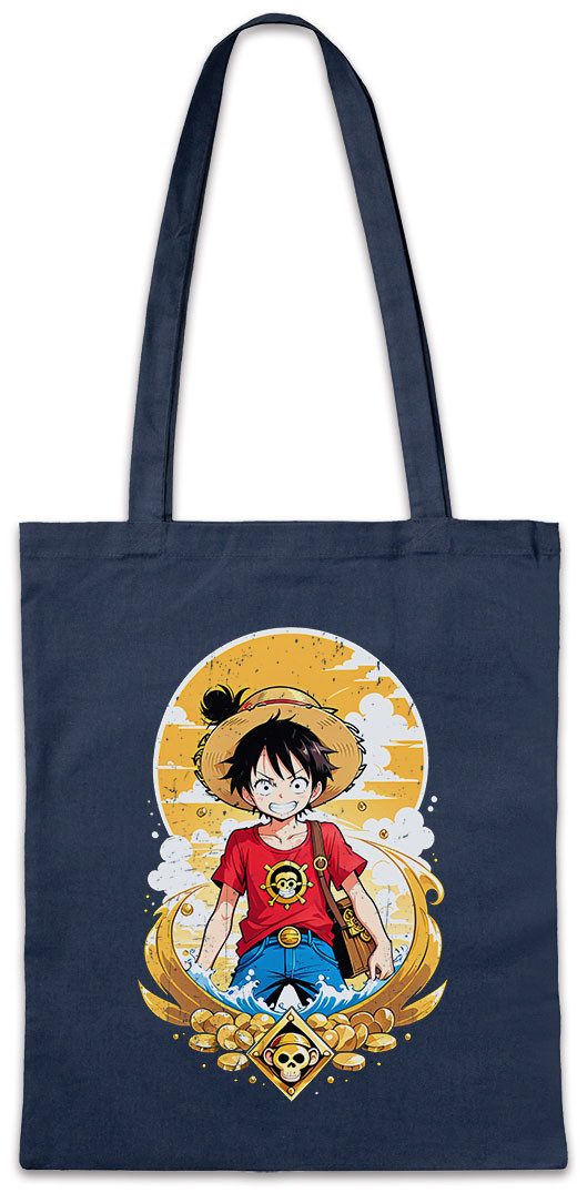 Urban Backwoods Beuteltasche Monkey Ruffy Logo Stofftasche One Pirate Adventure Anime Piece D Luffy (1-tlg), Treasure Pirates Series Serie
