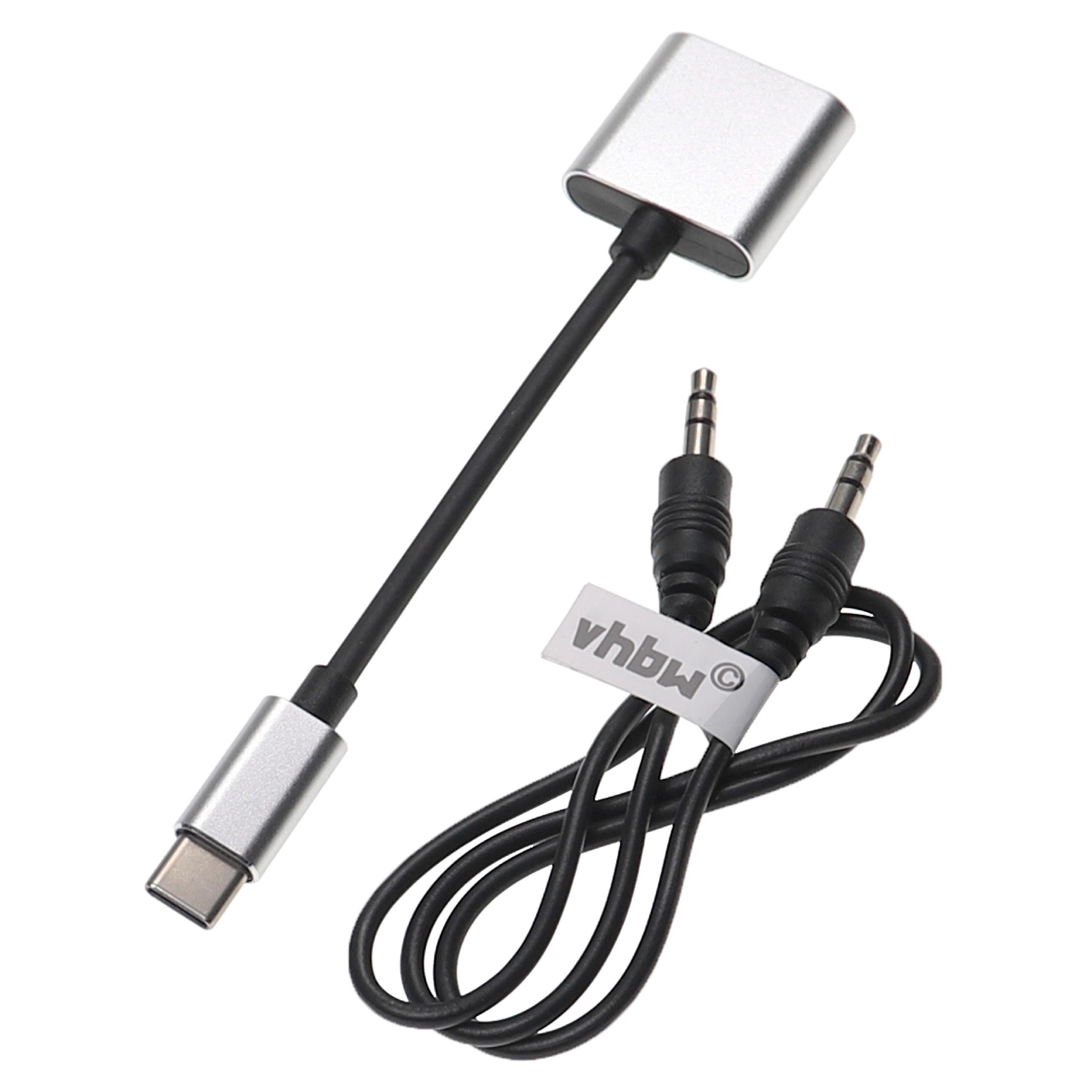 vhbw passend für OnePlus 5, 6, 3, 6T Kopfhörer / Smartphone / Mobilfunk USB-Adapter