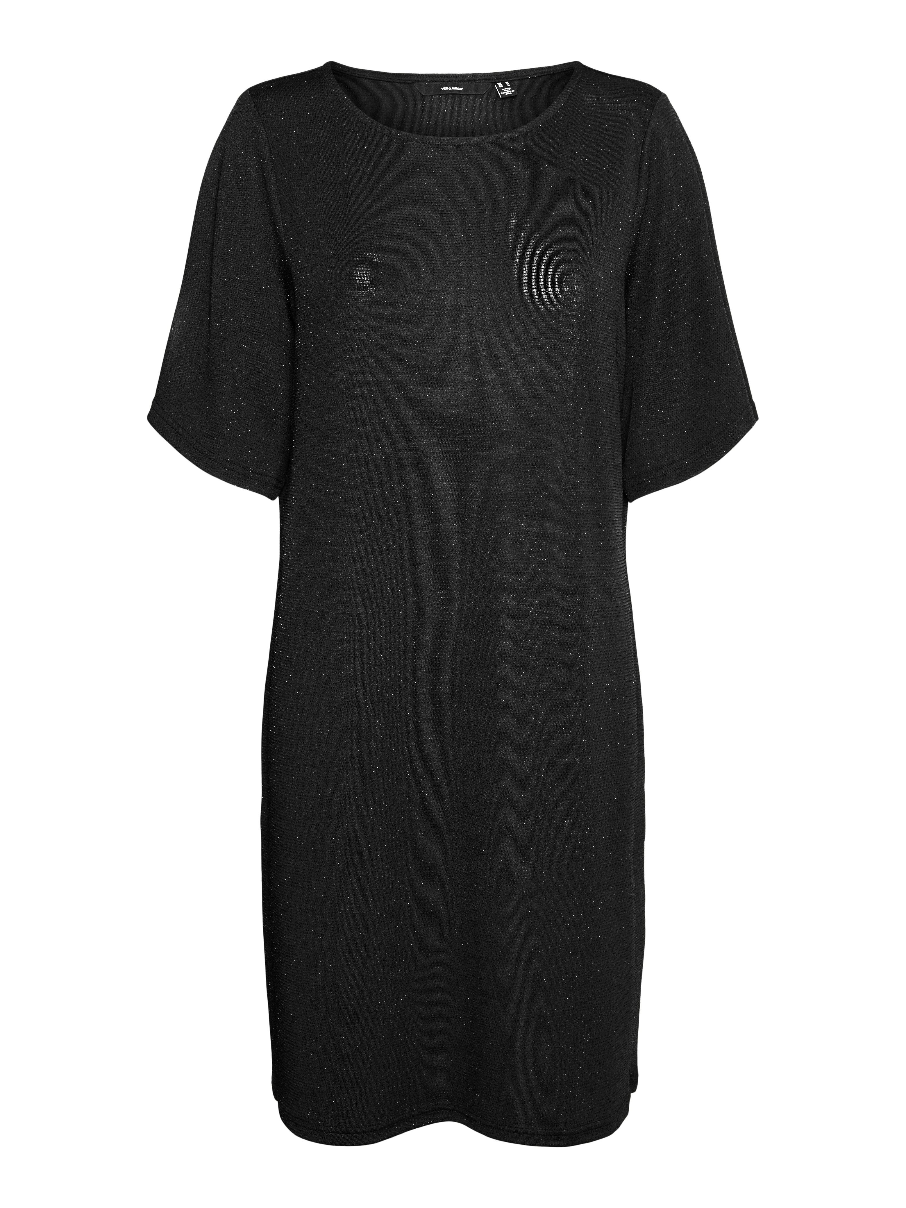 Vero Moda Midikleid VMKANVA 2/4 TEE DRESS JRS GA Sommerkleid, mit Glitzer