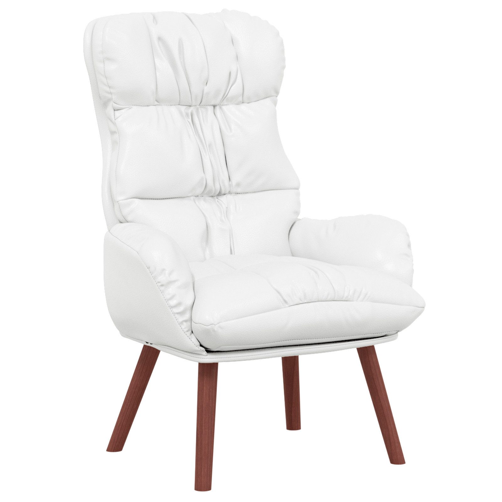 vidaXL Sessel Relaxsessel Weiß Kunstleder (1-St) günstig online kaufen
