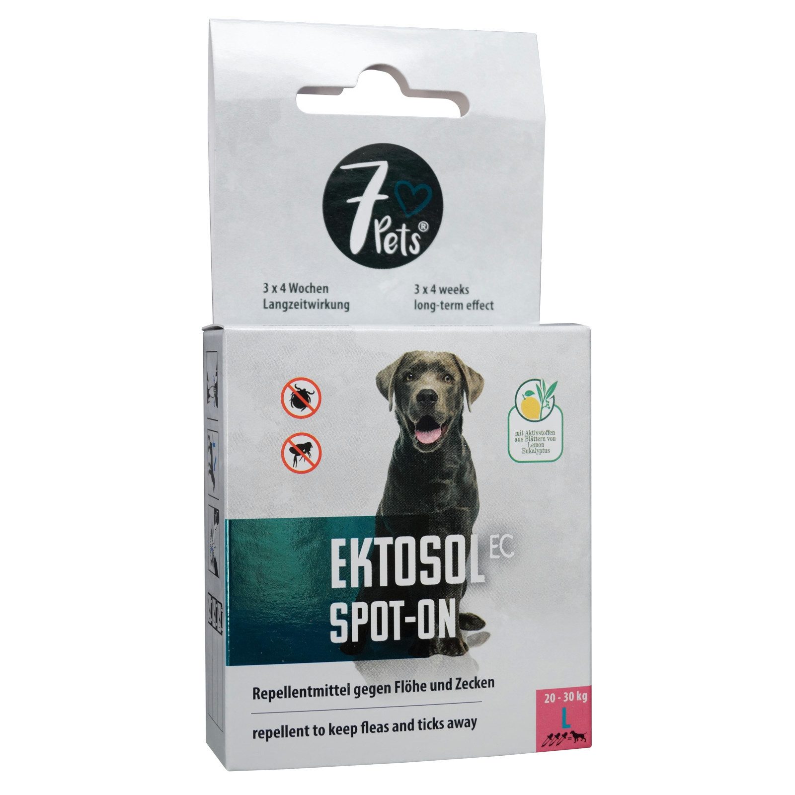 Zeckenschutzmittel Ektosol EC Spot-On für Hunde, L - 3x 3,2 ml