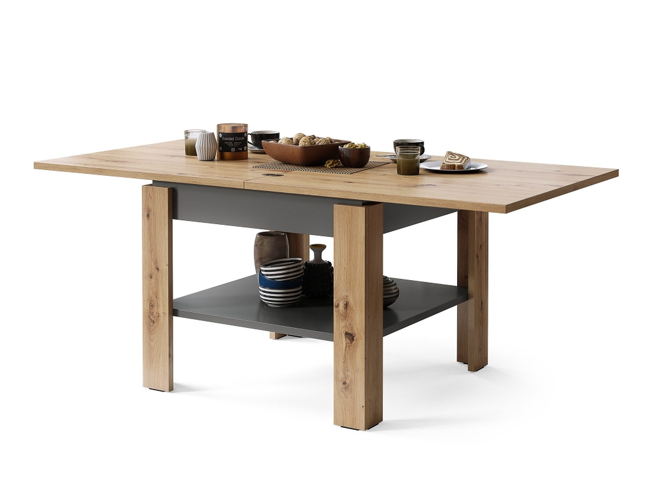 Mazzoni Couchtisch Design Tisch Leo Eiche günstig online kaufen