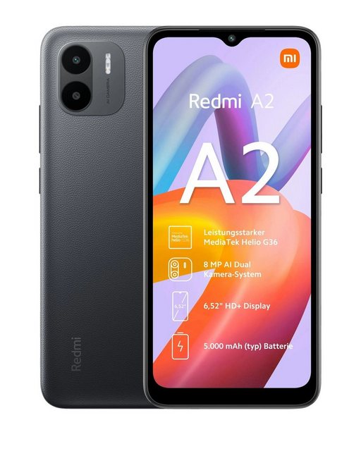 Xiaomi Redmi A2 Smartphone (16,56 cm/6.5 Zoll, 32 GB Speicherplatz, 8 MP Kamera)
