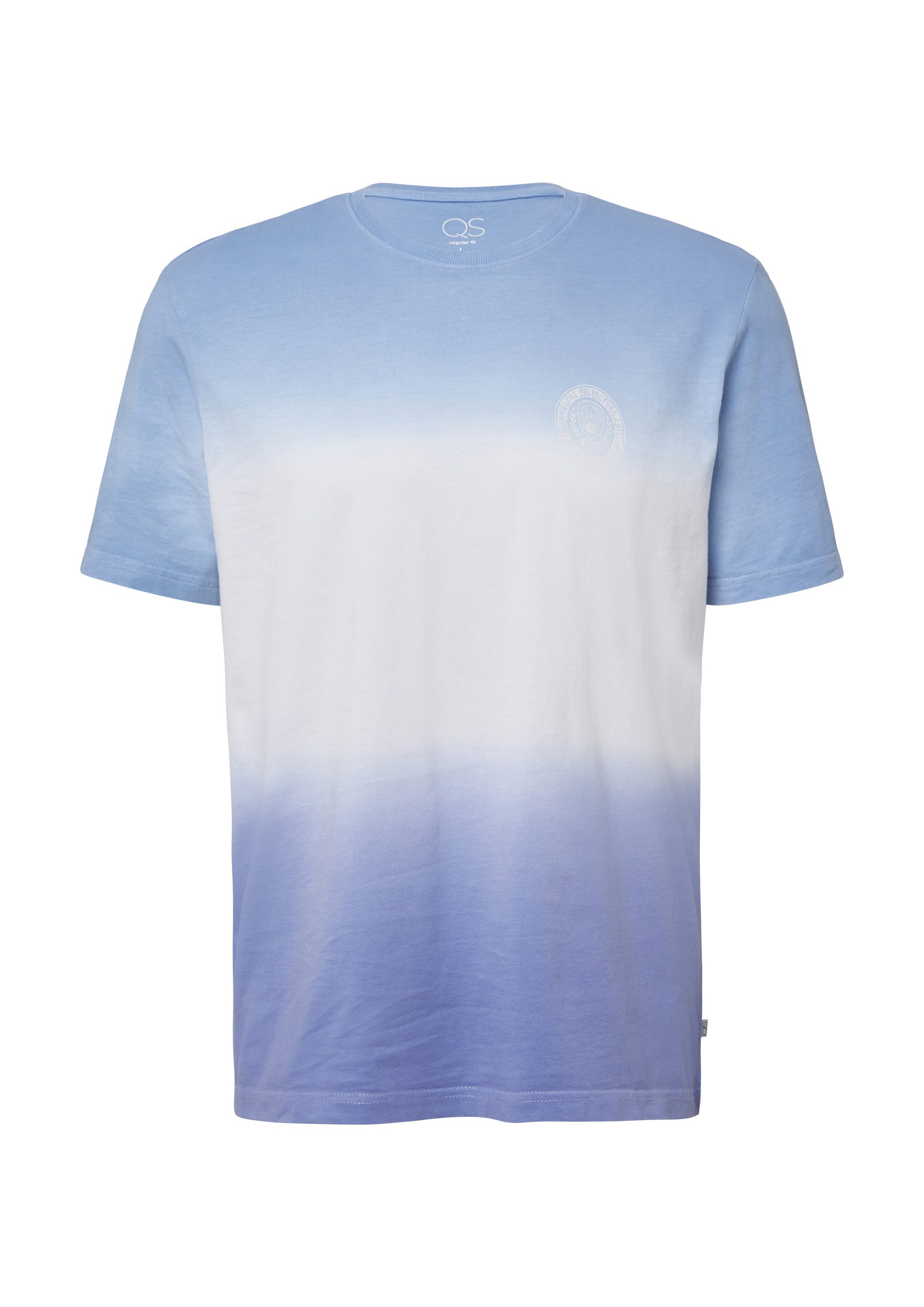 QS Kurzarmshirt T-Shirt T-Shirt mit Farbverlauf und Frontprint günstig online kaufen