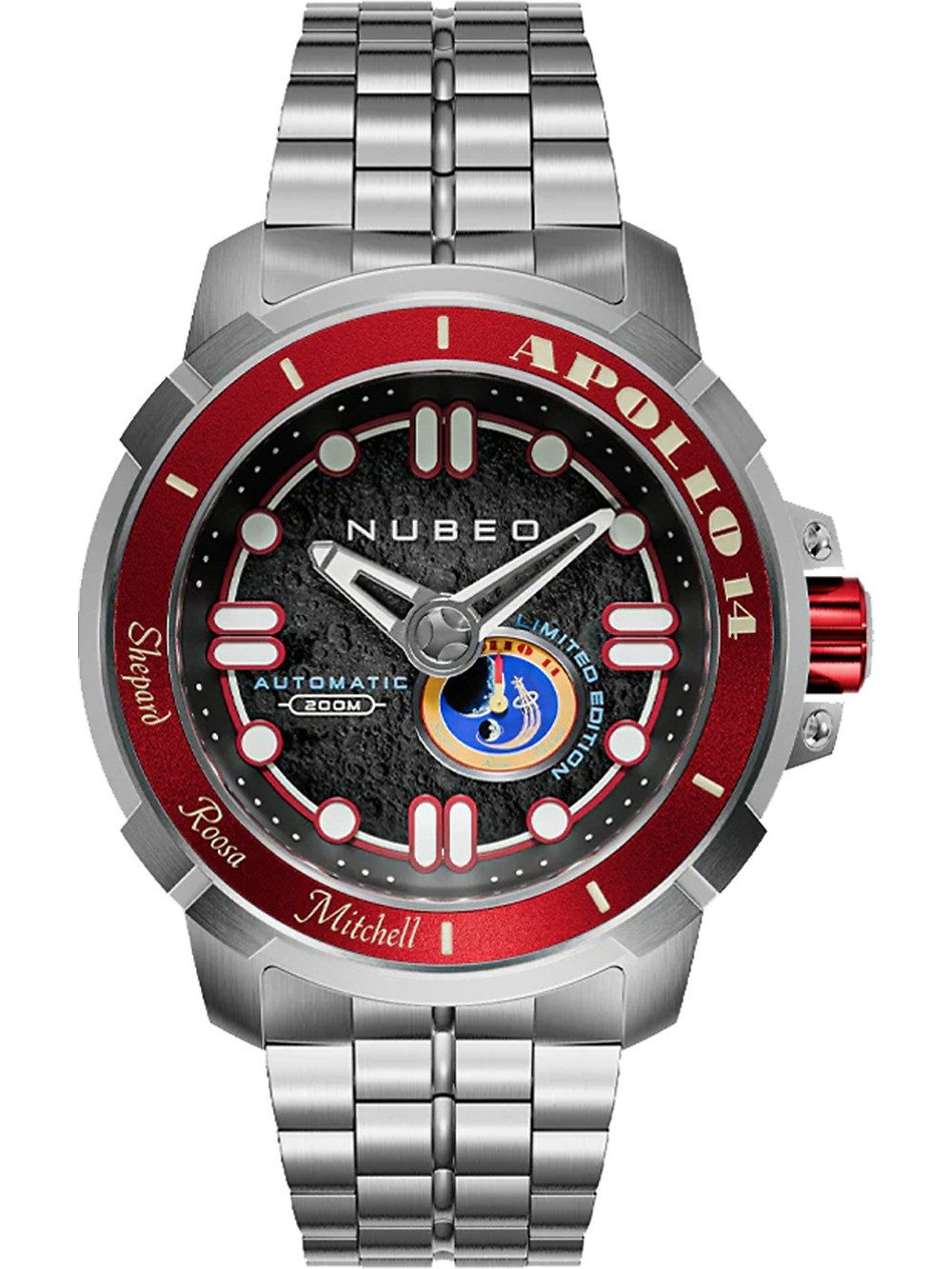 Nubeo Automatikuhr Nubeo NB-6093-22 Herrenuhr Apollo 55th Automatik Limited Edition 48mm Nubeo NB-6093-22 Herrenuhr Apollo 55th Automatik Limited Edition 48mm 20ATM
