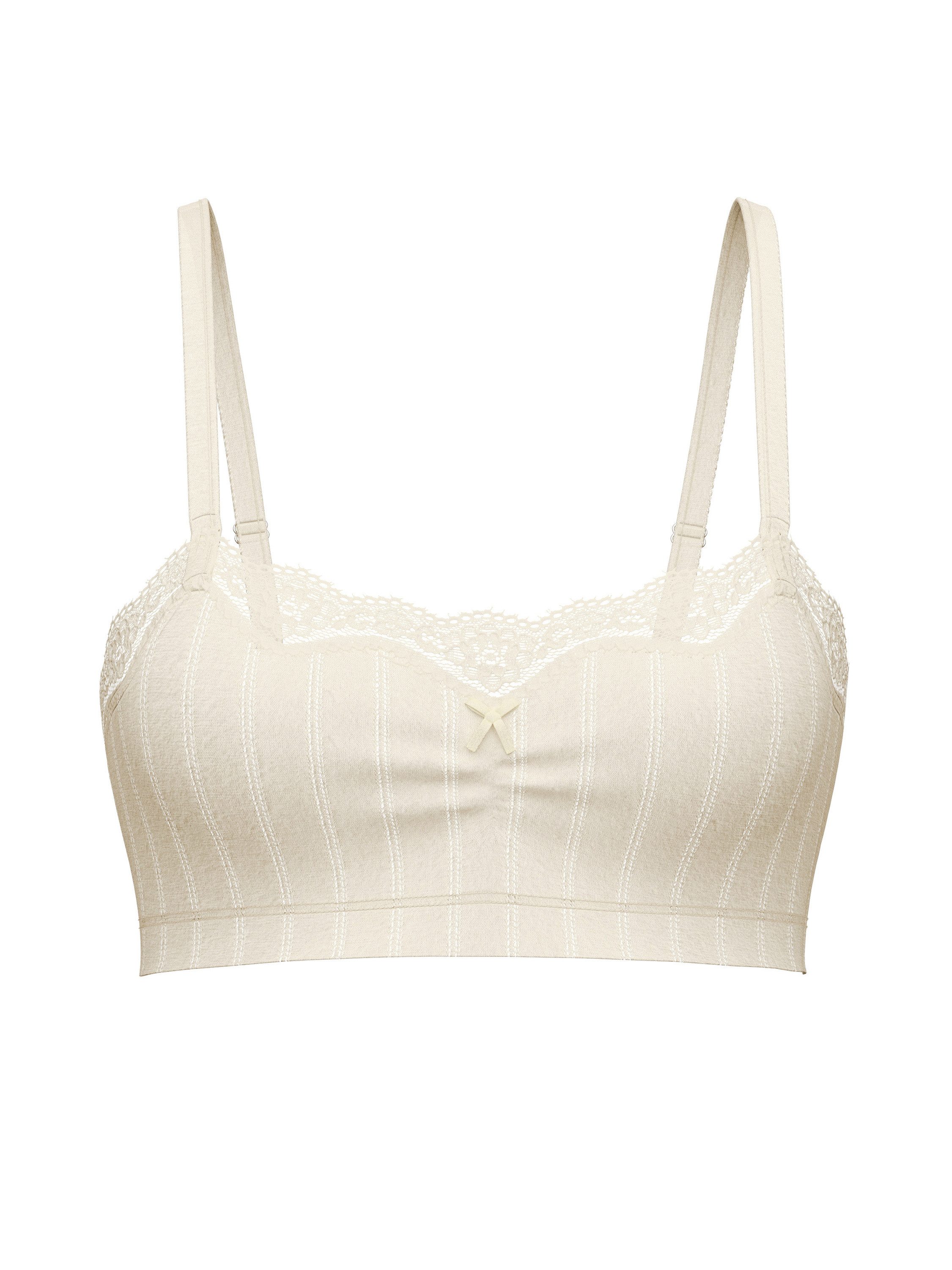 CALIDA Bustier Etude Toujours Damen (1-tlg) mit Spitze, dezenter Raffung und bügellosem Komfort