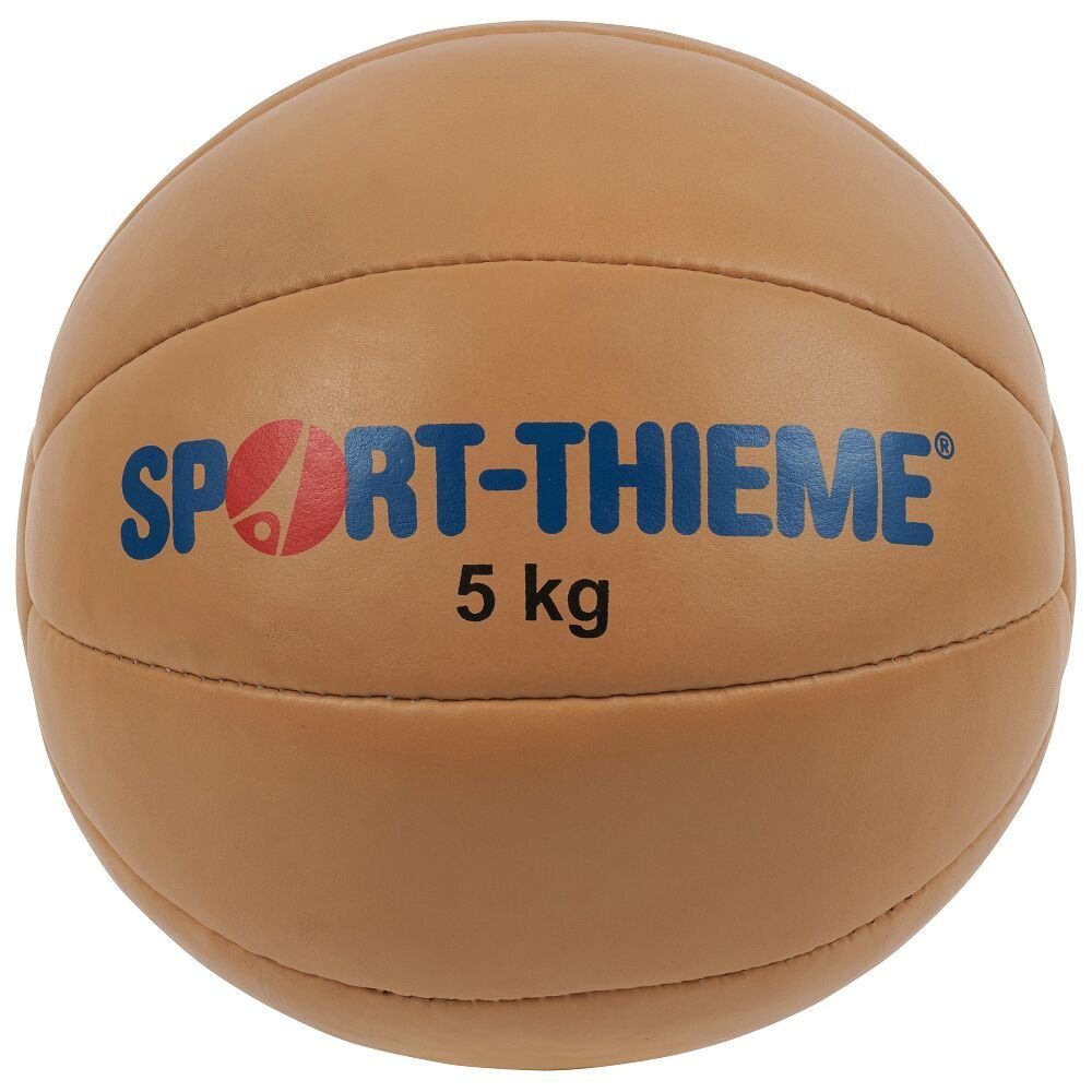 Sport-Thieme Medizinball Medizinball Klassik, Besonders langlebig dank Füllung aus Gummi und Styropor 5 kg, ø 29 cm