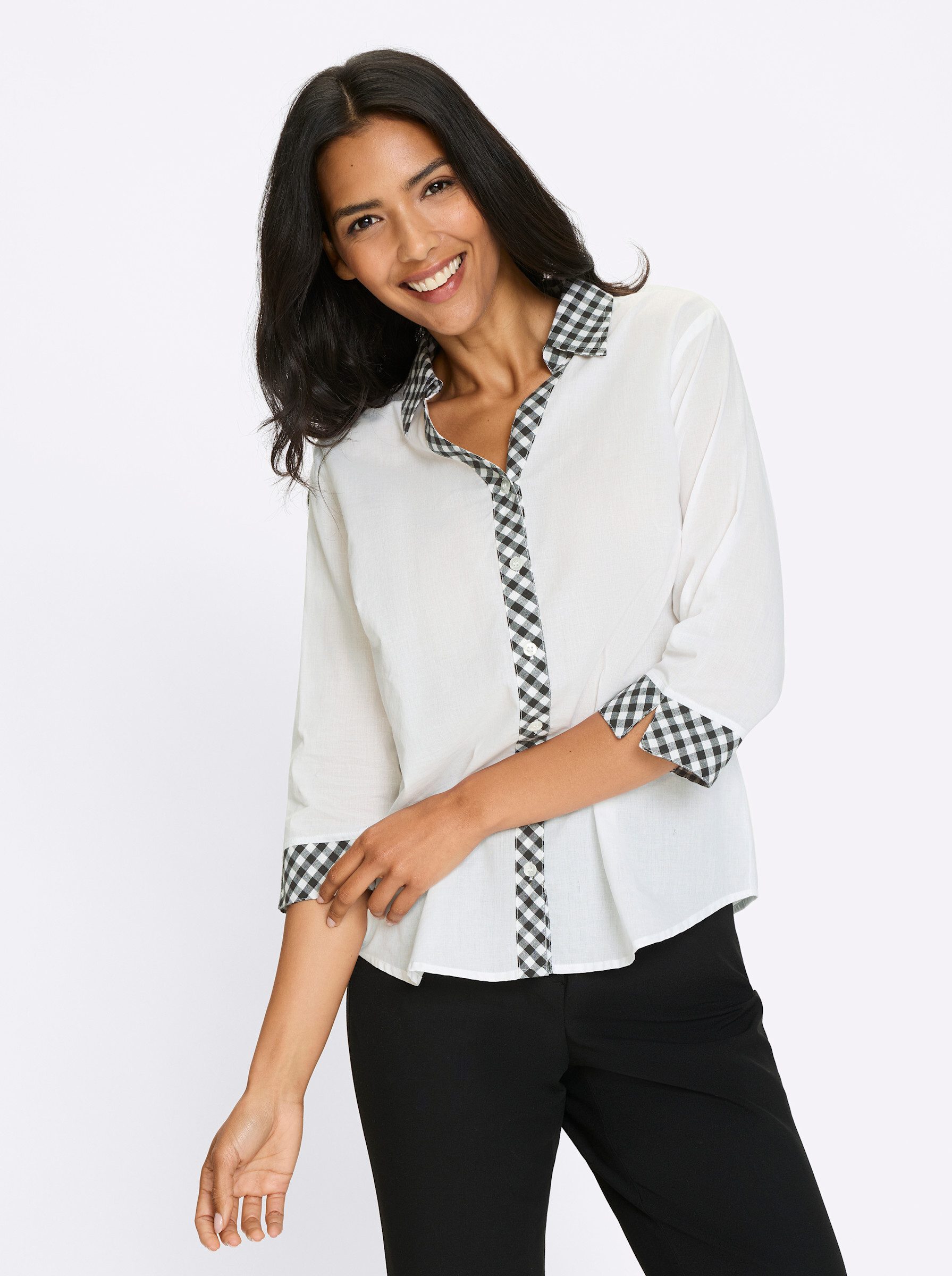 Sieh an! Klassische Bluse Trachtenbluse günstig online kaufen