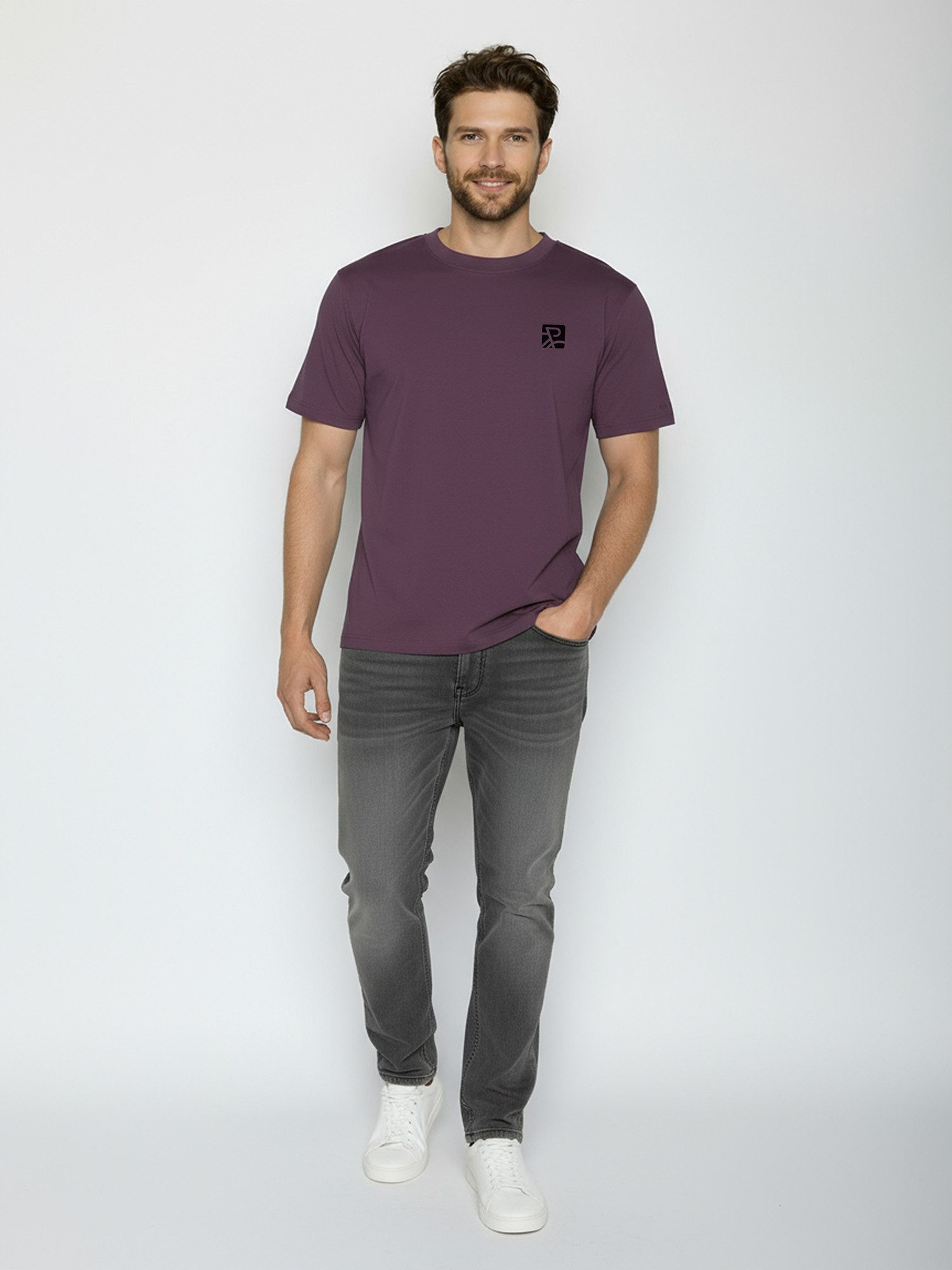 GreenBomb T-Shirt Fusion Bike Square (1-tlg., 1) Fusion Fit, weiter und länger geschnitten, Bio-Baumwolle