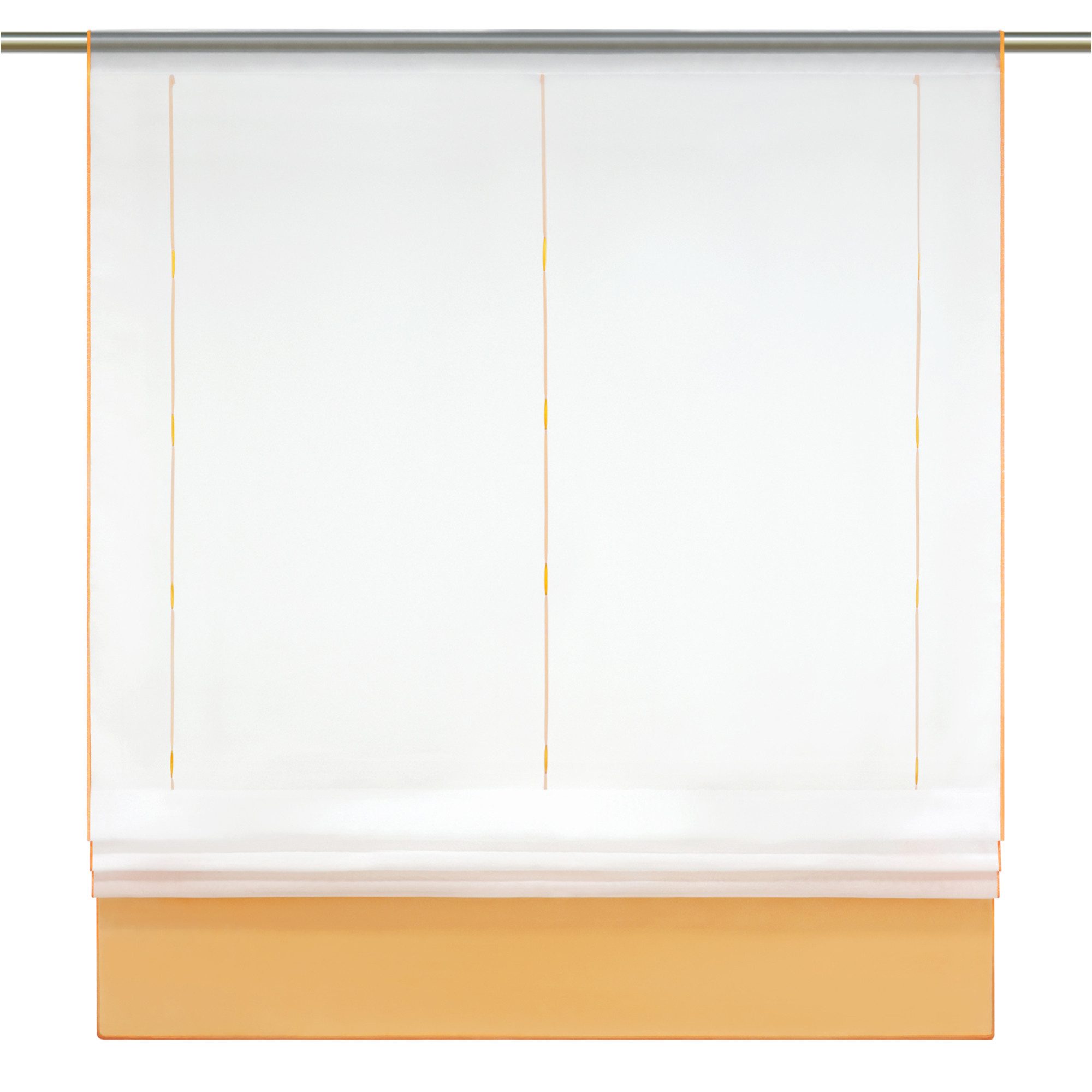 Joyswahl Raffrollo Gina, mit Stangendurchzug, Voile Bändchenrollo,Tunnelzug