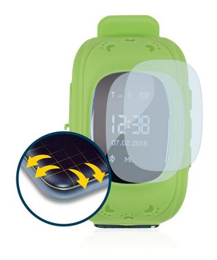 BROTECT Full-Screen Schutzfolie für Easymaxx Kids Smart Watch, Displayschutzfolie, 2 Stück, 3D Curved matt entspiegelt Full-Screen Anti-Reflex