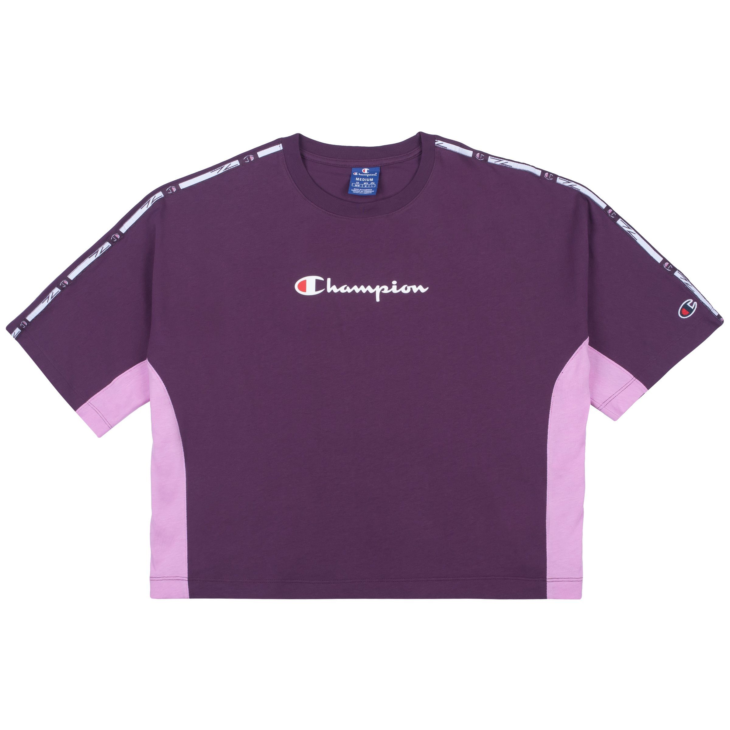 T-Shirt (mlz)/rosa Damen T-Shirt 113345 T-Shirt lila Crewneck Champion (orc) Champion Adult
