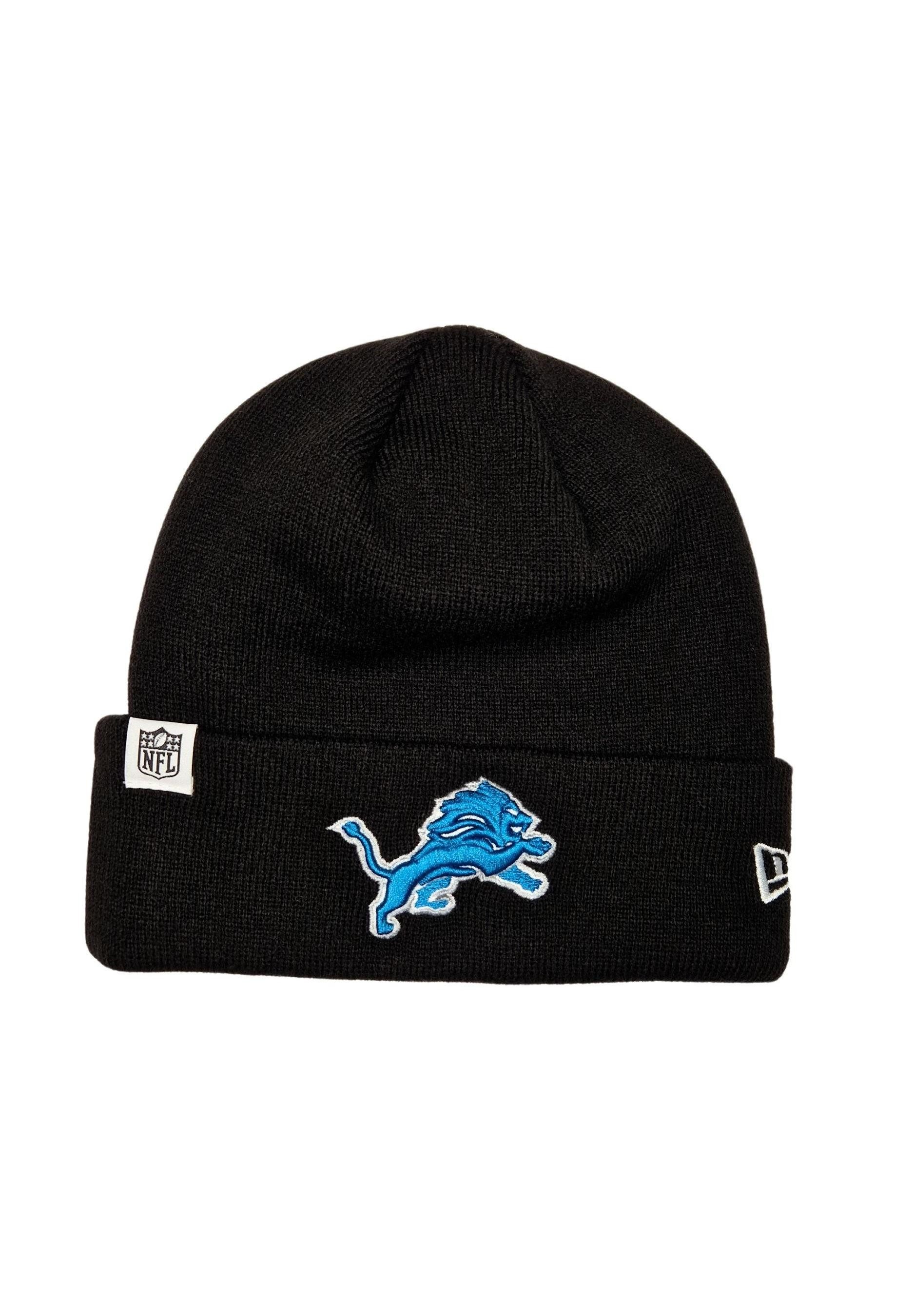 New Era Beanie Detroit Lions NFL Loop Label Knit Schwarz Beanie New Era (1-St)