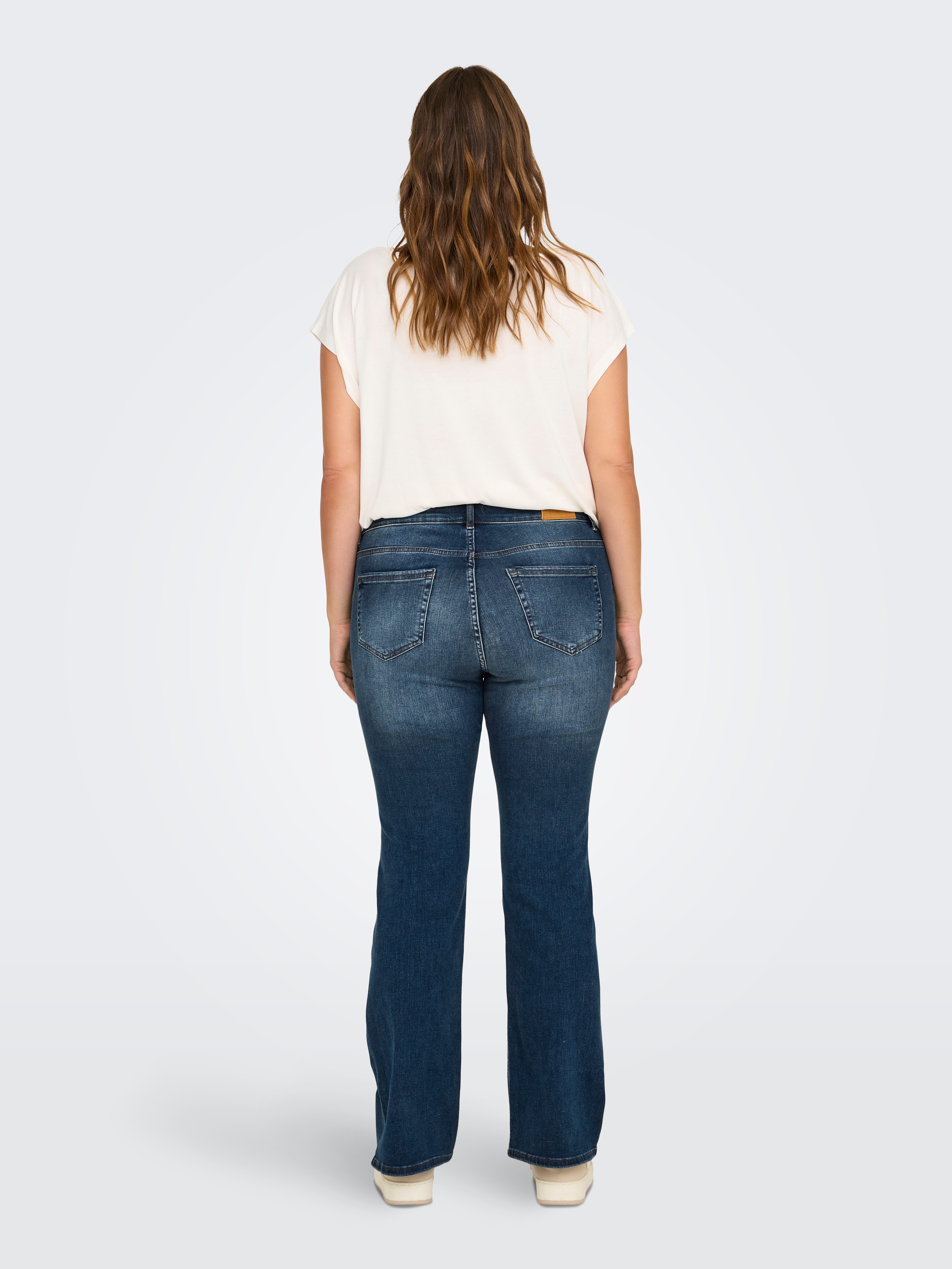 ONLY CARMAKOMA Bootcut-Jeans CARWILLY HW FLARED DNM TAI021 NOOS