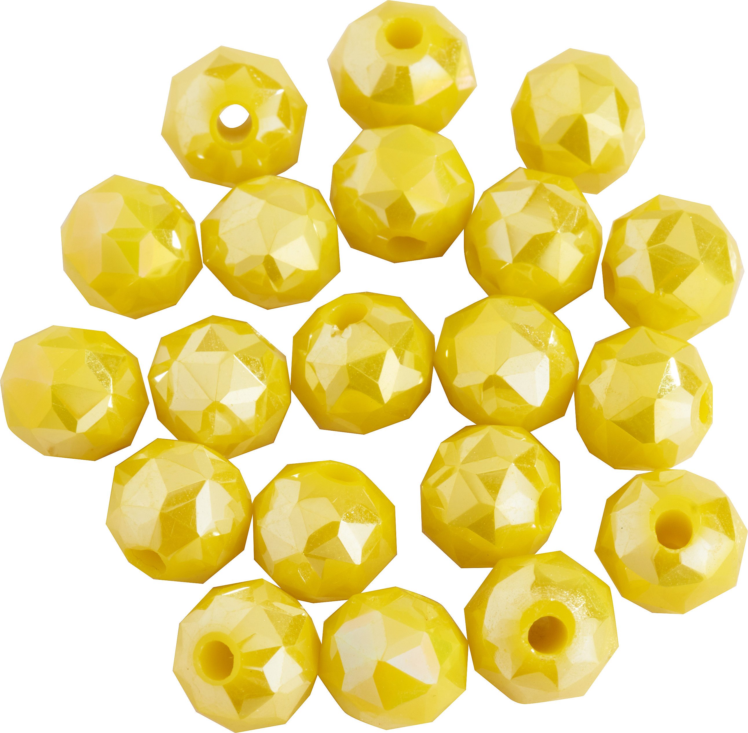 Pracht Bastelperlen Glasschliffperle Rund, (20-tlg), Ø 6 mm, 20 Stück