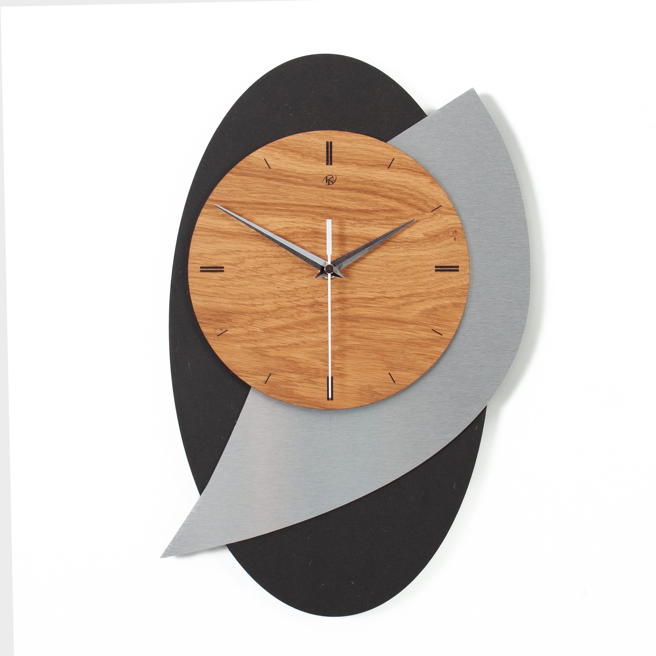 Kreative Feder Wanduhr Designer Wanduhr "Black günstig online kaufen