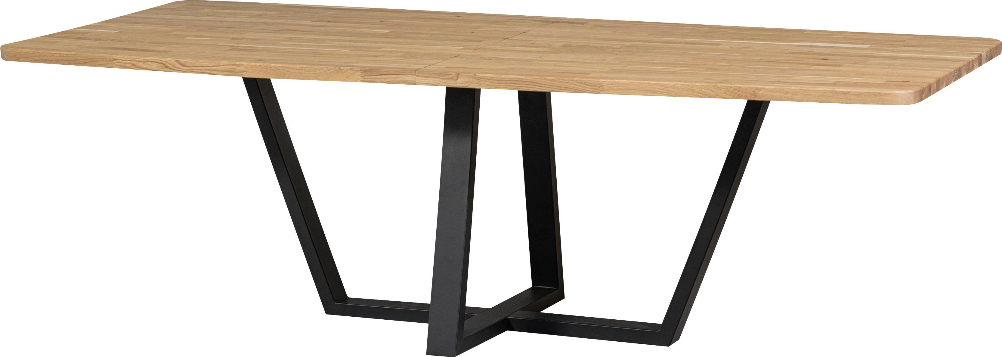 WOOOD Esstisch Tablo, Holz teilmassiv, rechteckige Form, H 77 cm x B 240 x T 100 cm