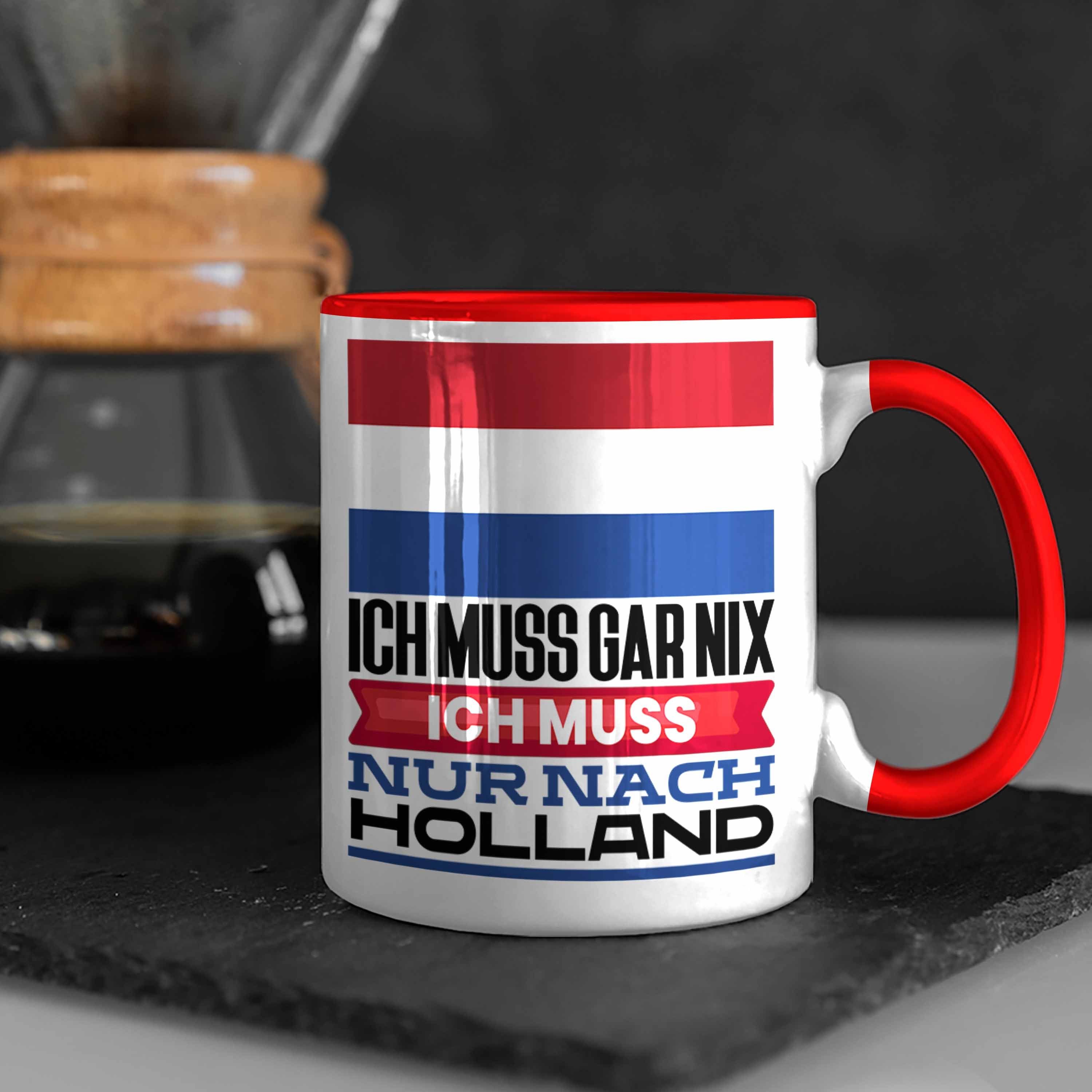 Geschenk Tasse Geburtstag Holland Tasse Rot Trendation Ic Holländer für Urlaub Geschenkidee