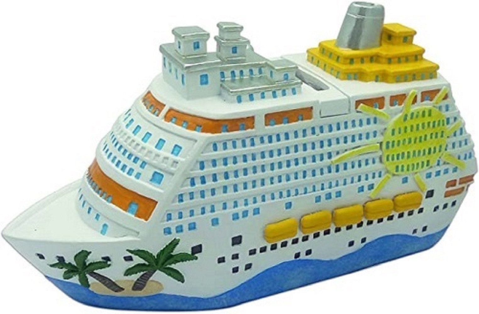 Wurm Spardose Spardose Sparschwein Sparbüchse Kreuzfahrschiff 20x11x7 cm