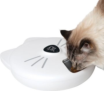 Catit Katzen-Futterautomat Pixi Smart 6-Meal Futterautomat, bis zu 6 Mahlzeiten am Tag