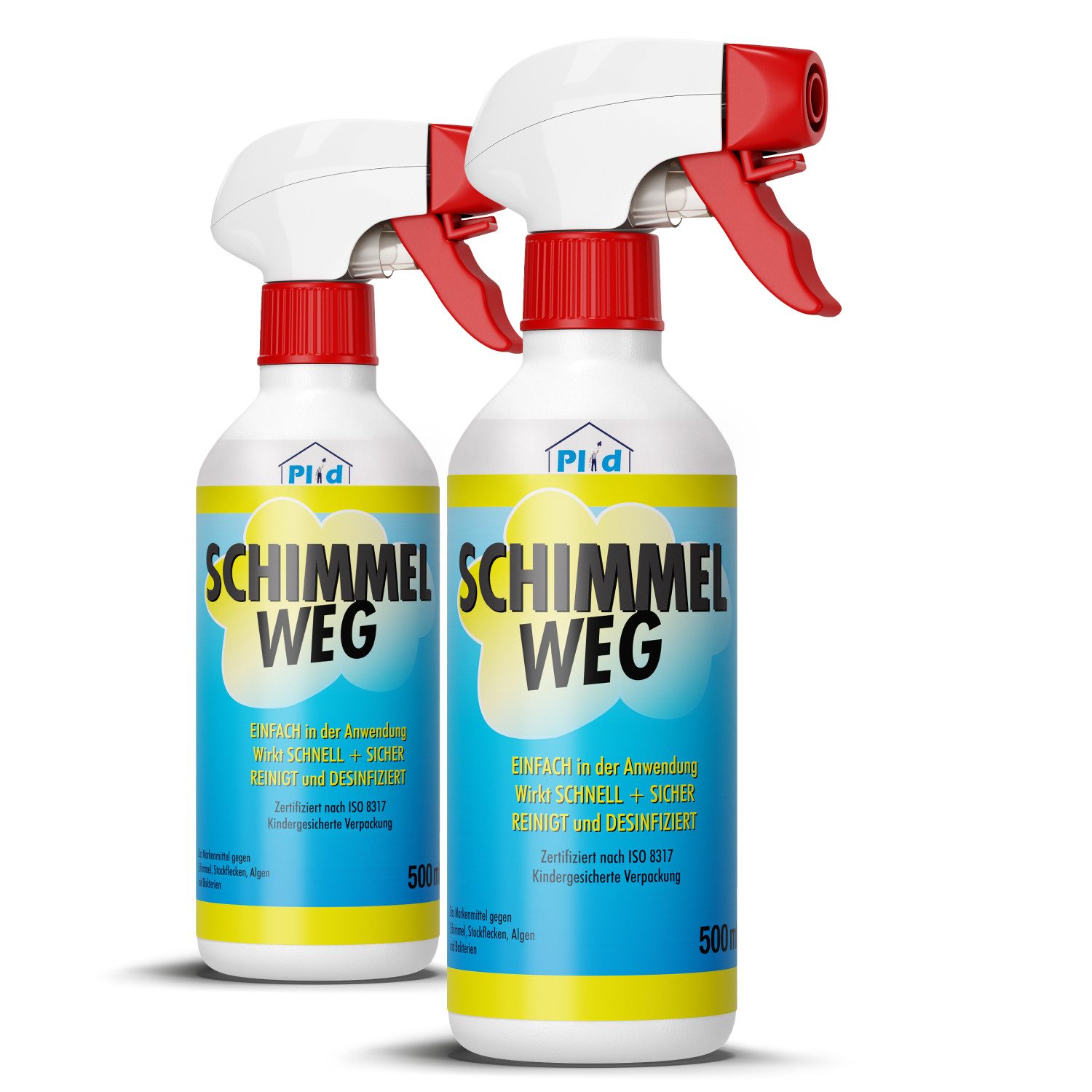 plid Anti-Schimmelspray / Schimmelentferner Schimmelspray Chlorhaltig Schimmelentferner (INNOVATIVER HAFTEFFEKT)