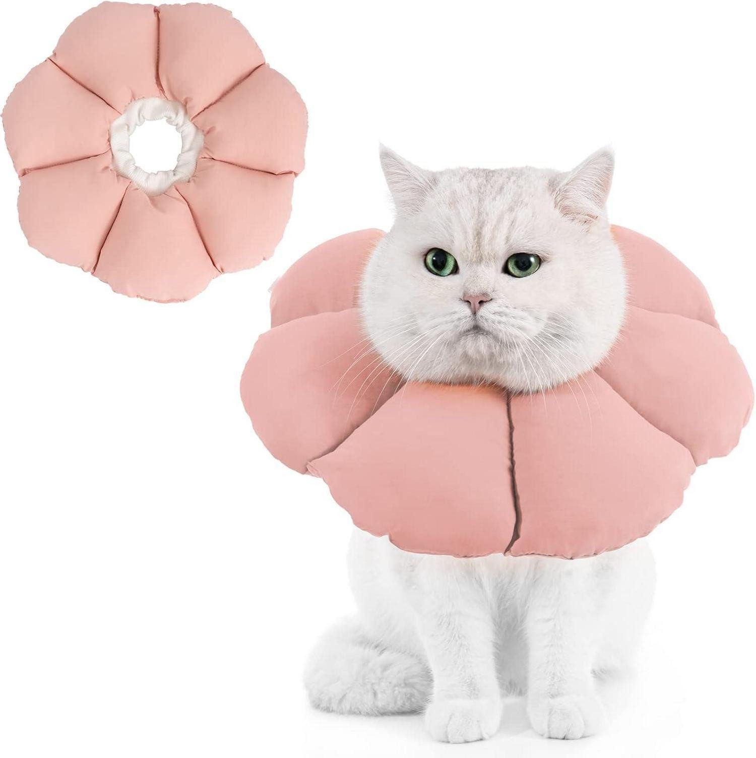 Schutzkragen Halskrause Katze Leckschutz Kragen Einstellbar Weich Halsband Klein