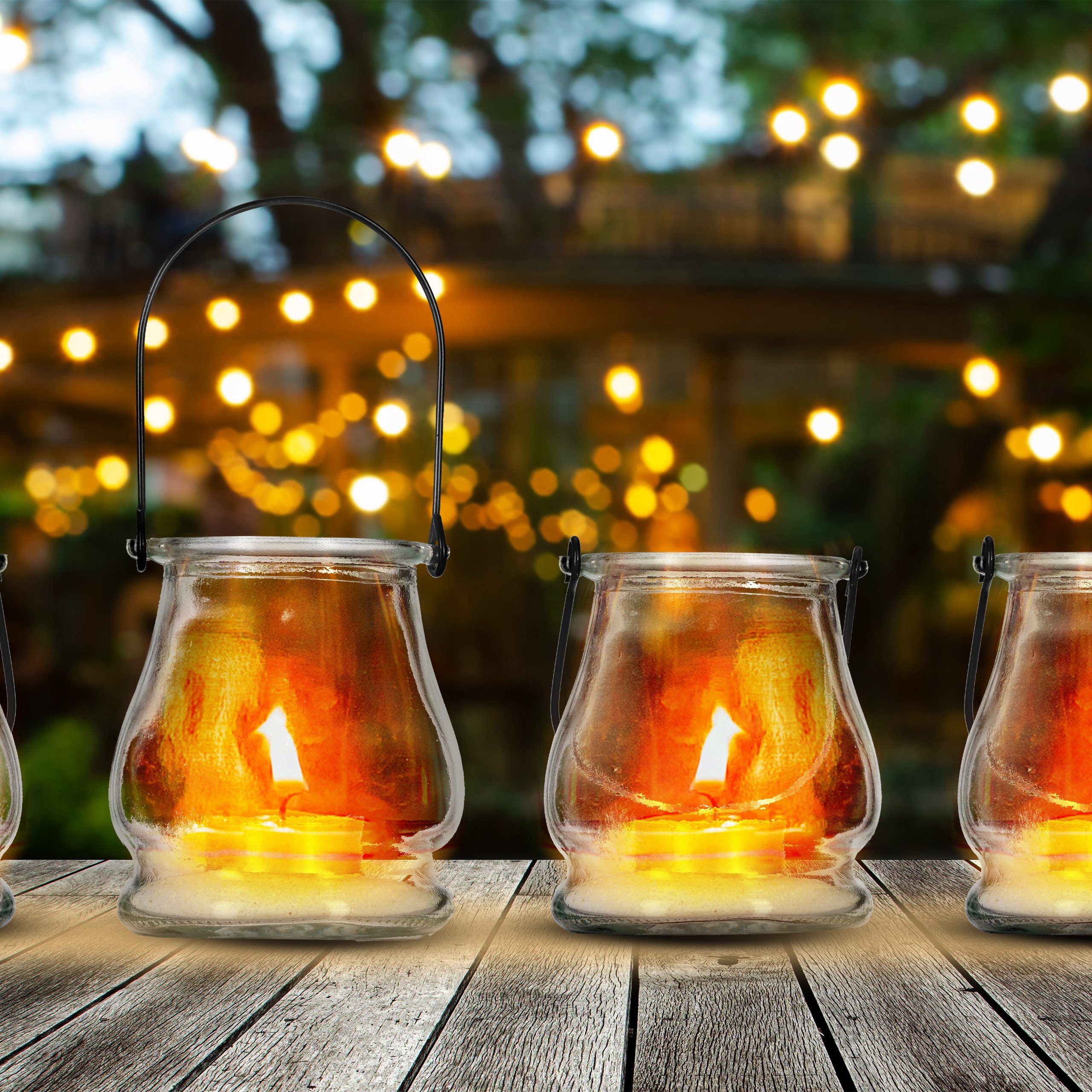 relaxdays Windlicht Transparentes Windlicht im 12er günstig online kaufen