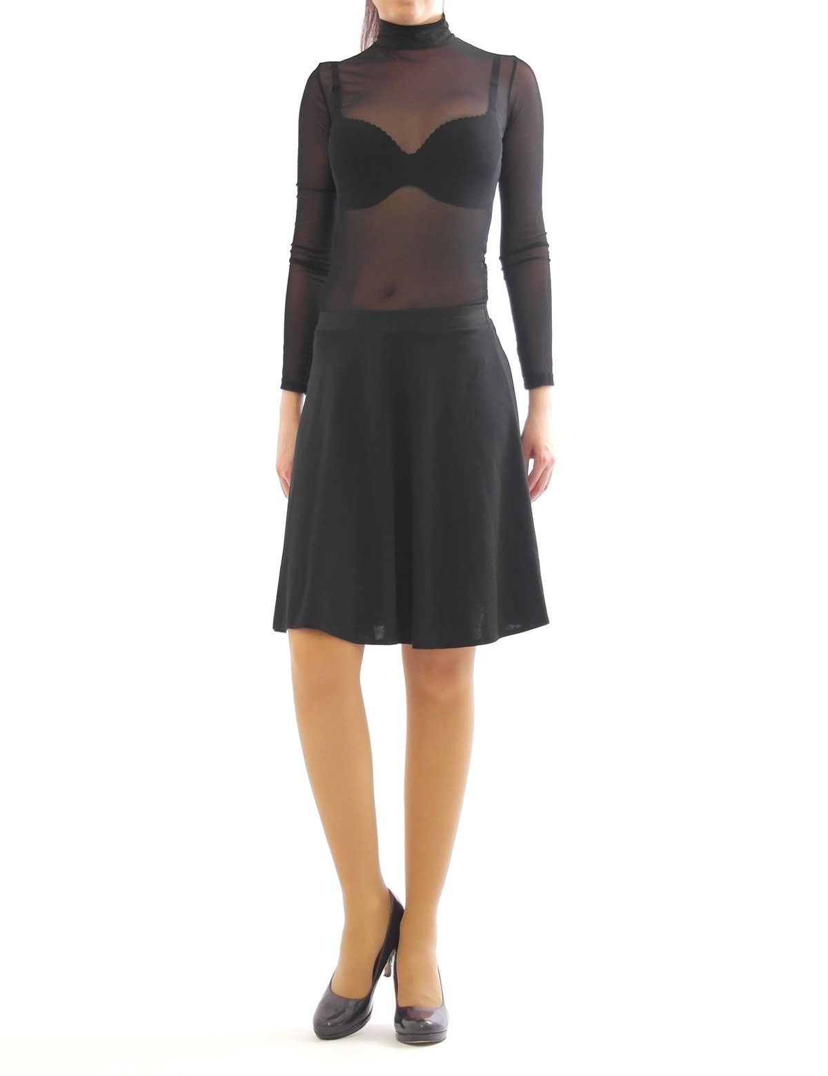 YESET Midirock Swing Rock Midi hohe Taille Falten-Rock Gummibund Skirt maxi günstig online kaufen