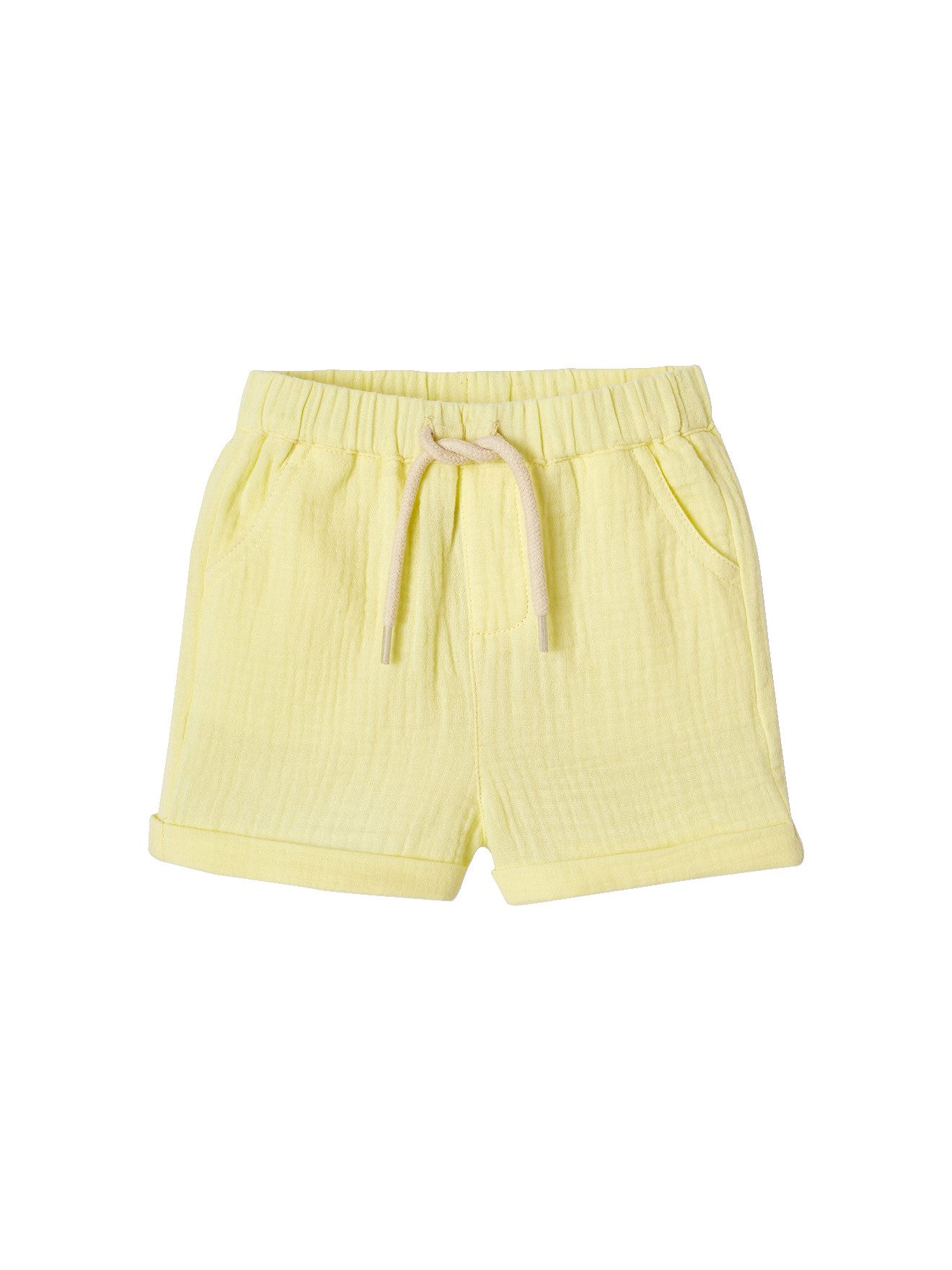 Bermudas Baby Shorts aus Musselin mit Dehnbund