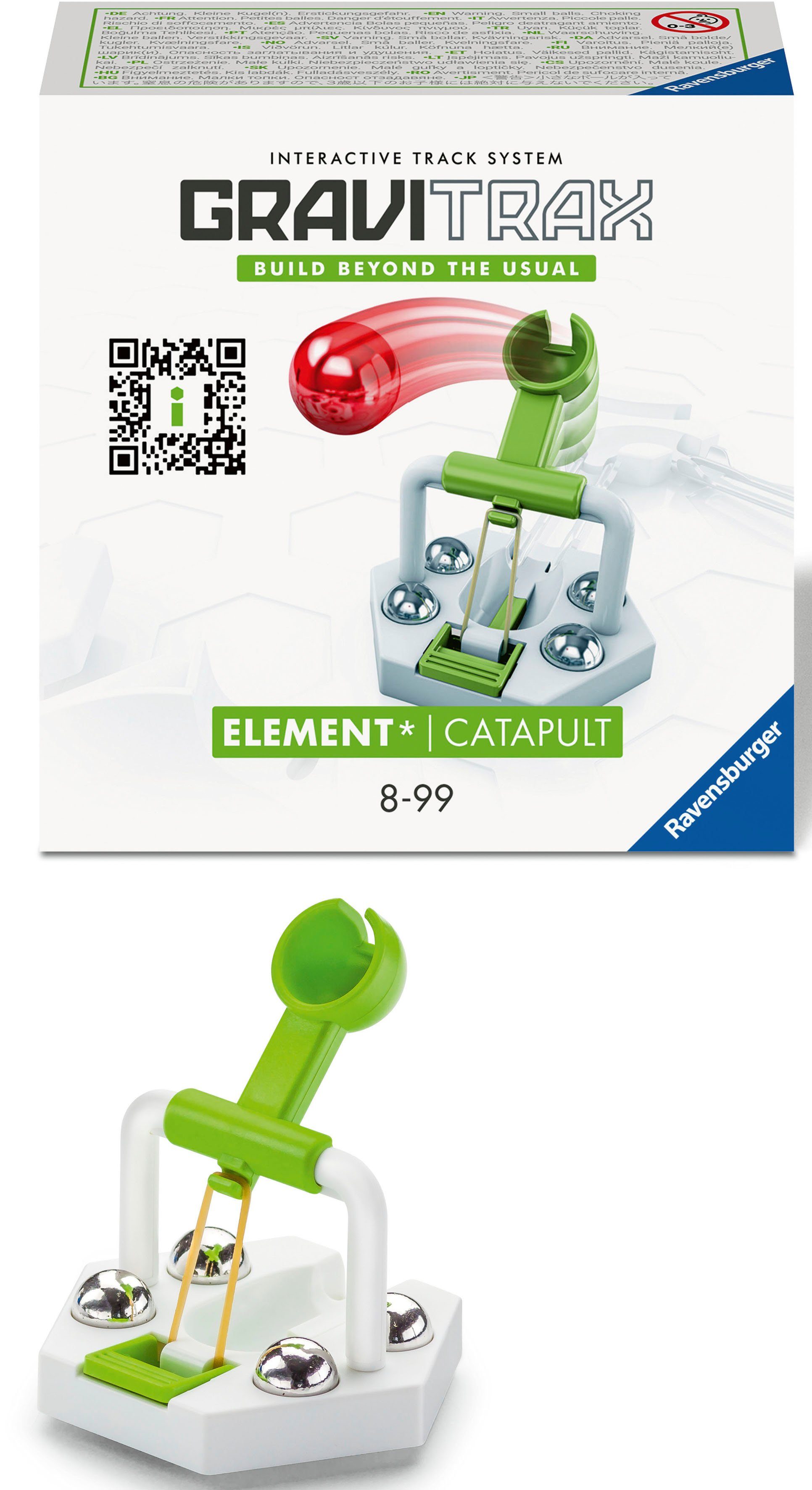 Ravensburger Kugelbahn-Bausatz GraviTrax Element Catapult, Made in Europe