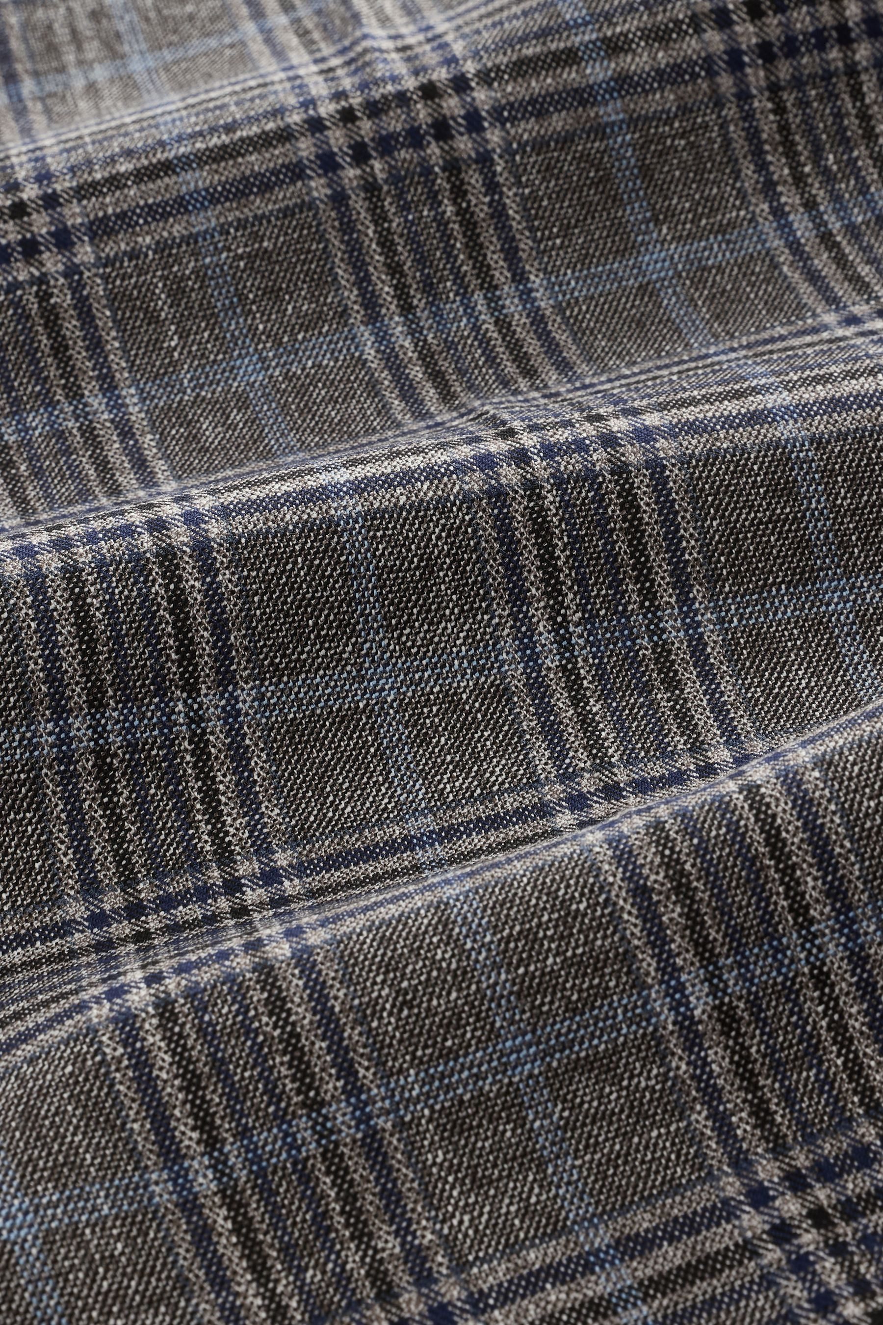 Next Anzughose Karierte Hose mit schmalem Bein, Kurzgröße (1-tlg) günstig online kaufen