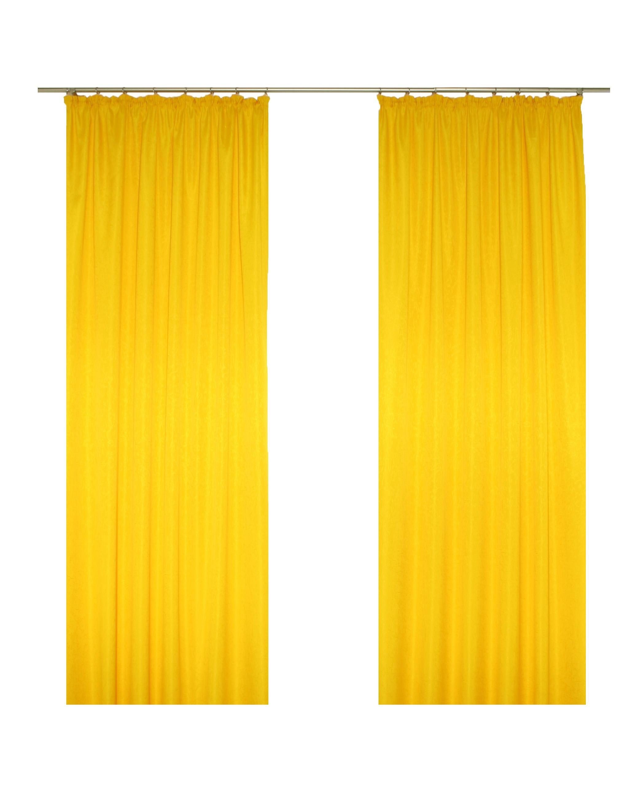 Wirth, St), Gardine Daria, gelb (1 Kräuselband halbtransparent
