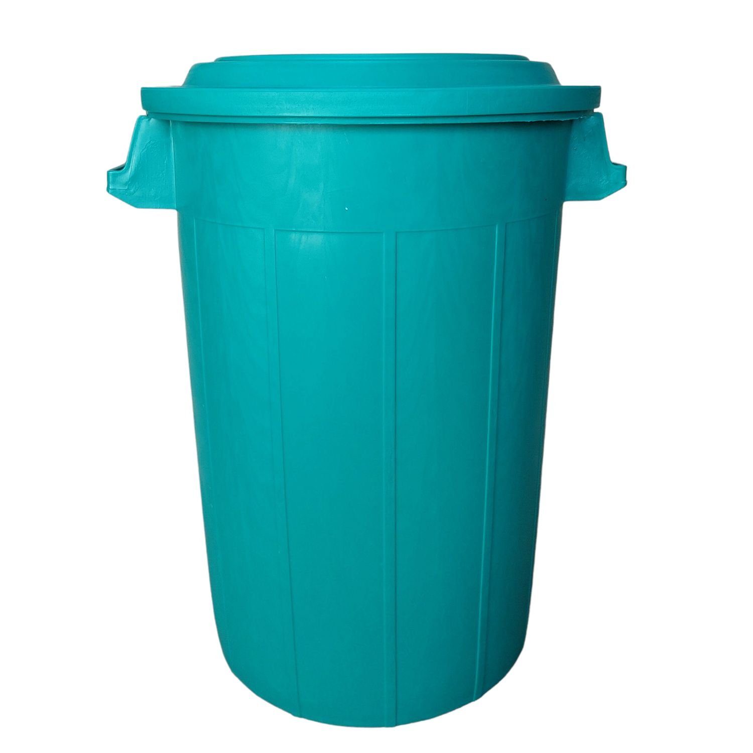 BURI Regentonne Universaltonne 70L Grün mit Deckel Regentonne Abfallbehälter Tonne