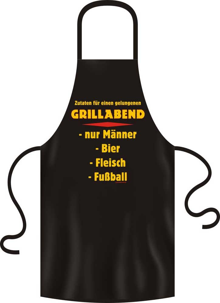 Grillschürze Zutaten für einen Grillabend - Grillschürze - Schürze