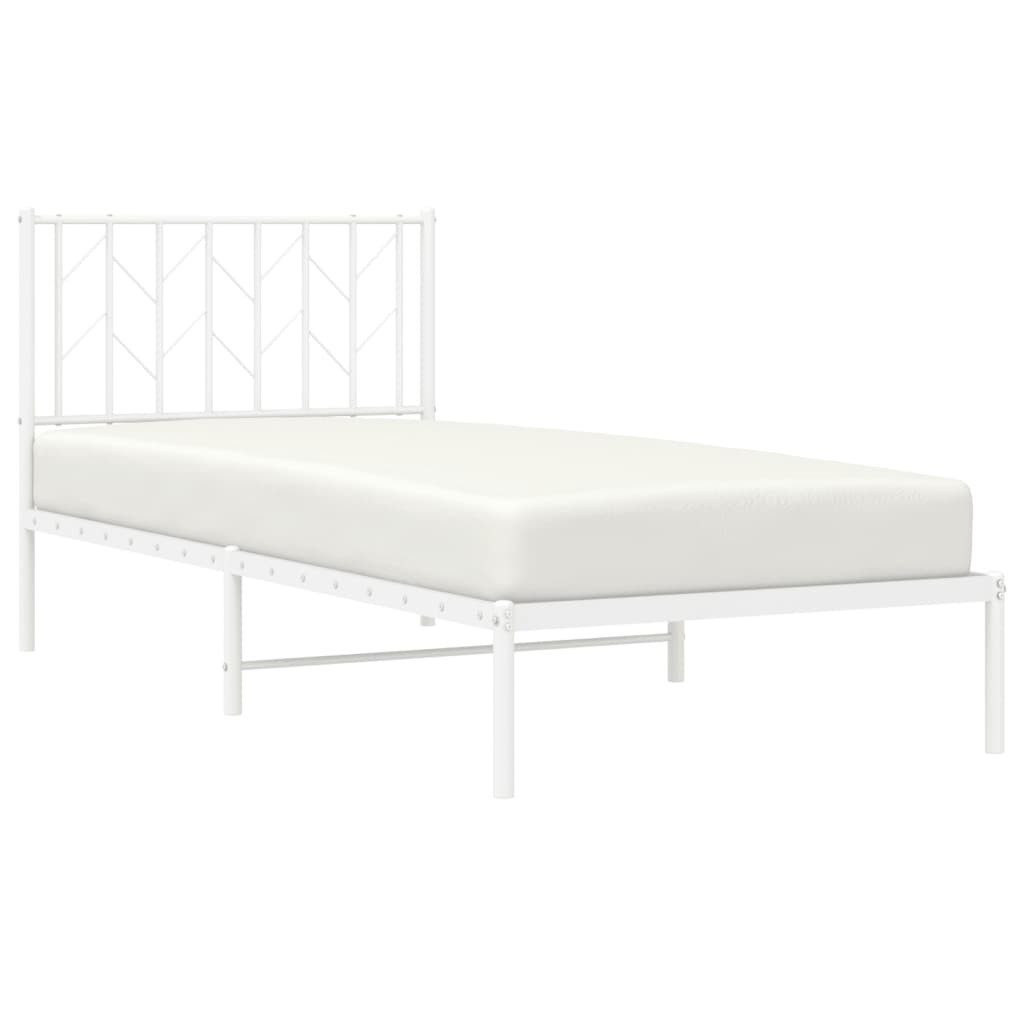 vidaXL Bett Bettgestell mit Kopfteil Metall günstig online kaufen