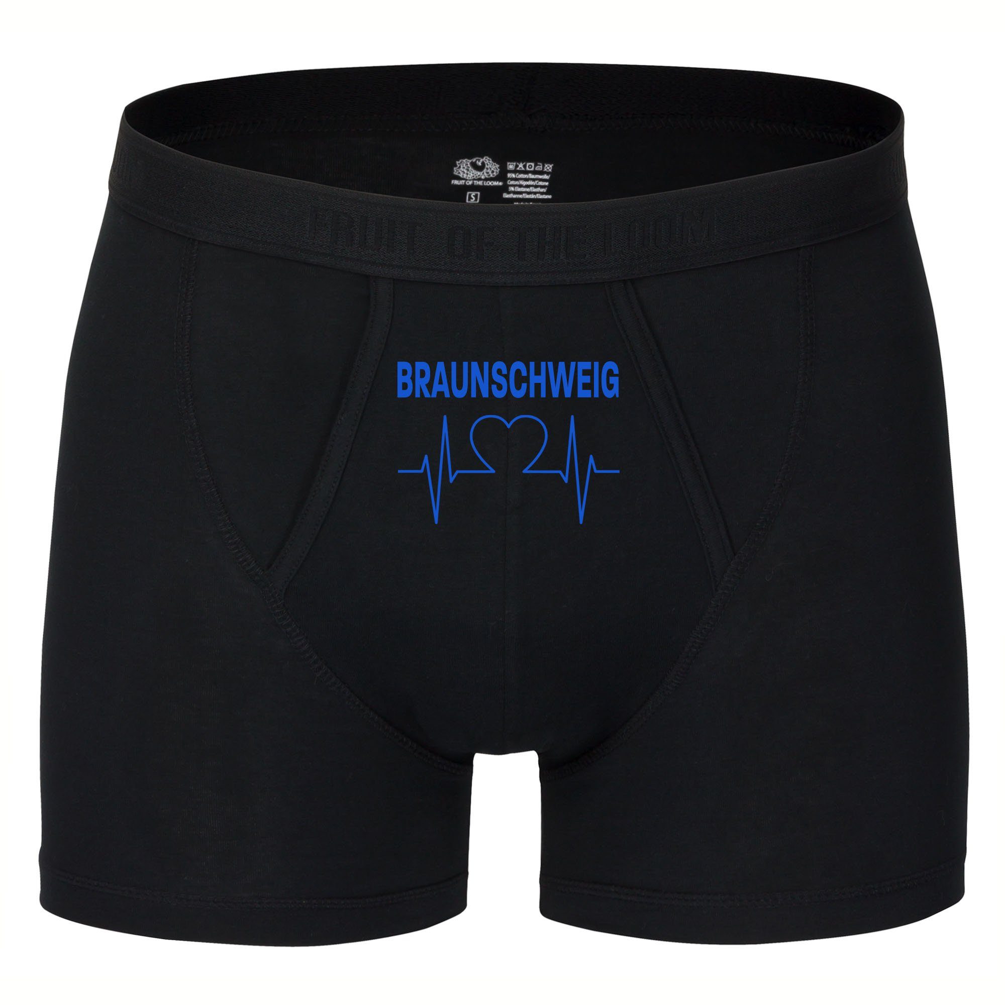 multifanshop Boxershorts Braunschweig - Herzschlag - Unterwäsche