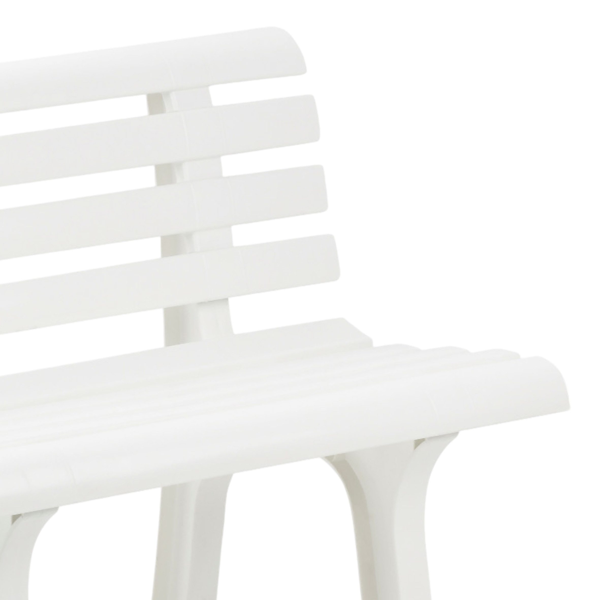 Spetebo Gartenbank Kunststoff Gartenbank 3-Sitzer 145 x 74 cm (Stück, 1-St., Anzahl), 200 kg Belastbarkeit
