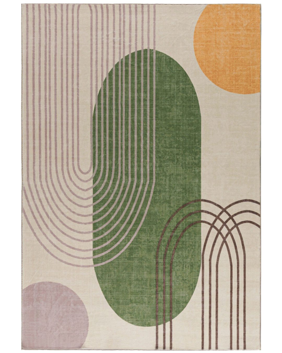 Mazovia Designteppich Geometrisch Wohnzimmer, 200 x 300 cm, Fußbodenheizung