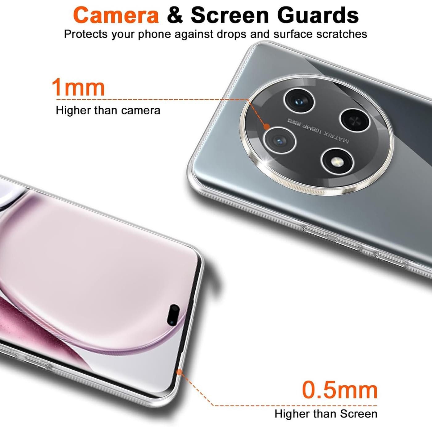 CoolGadget Handyhülle Transparent Ultra Slim Case für Honor Magic 7 Lite 6,67 Zoll, Silikon Hülle Dünne Schutzhülle für Honor Magic7 Lite Hülle