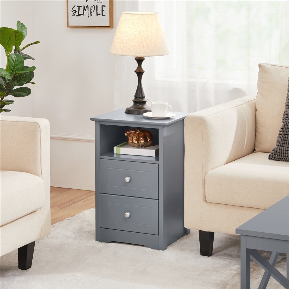 Yaheetech Nachttisch Nachtkonsole (1-St), Nachtschrank Beistelltisch mit 2 günstig online kaufen