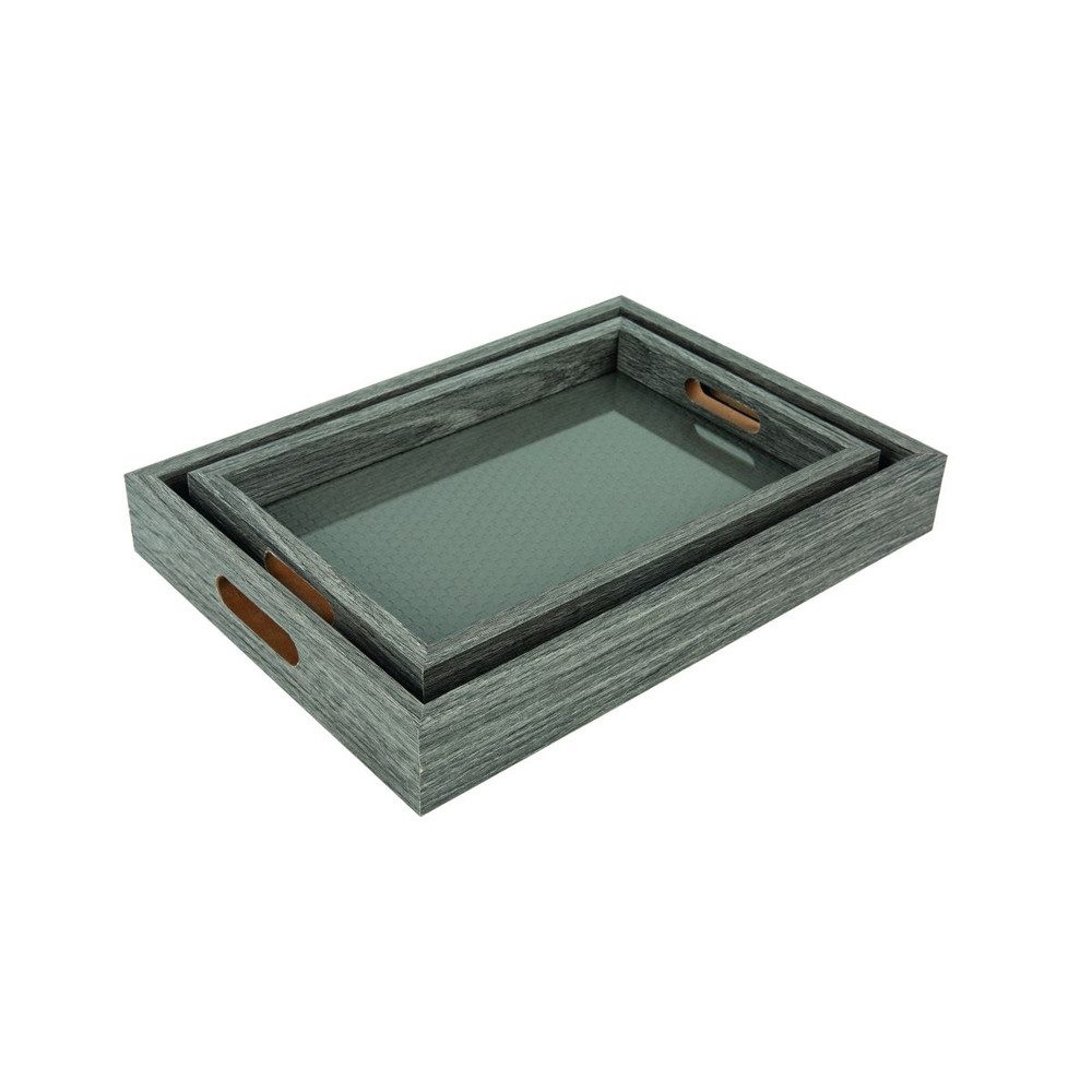 MICA Dekoteller Dekotablett grau - ca. günstig online kaufen